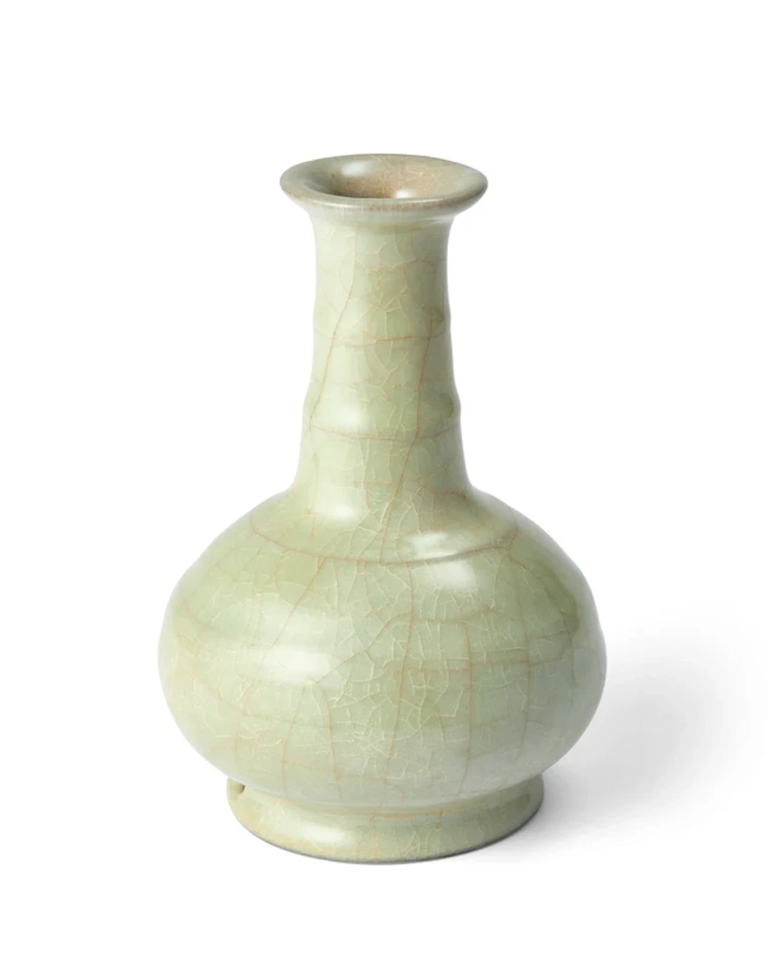A Chinese imitation-Guan vase Qing dynasty With slender