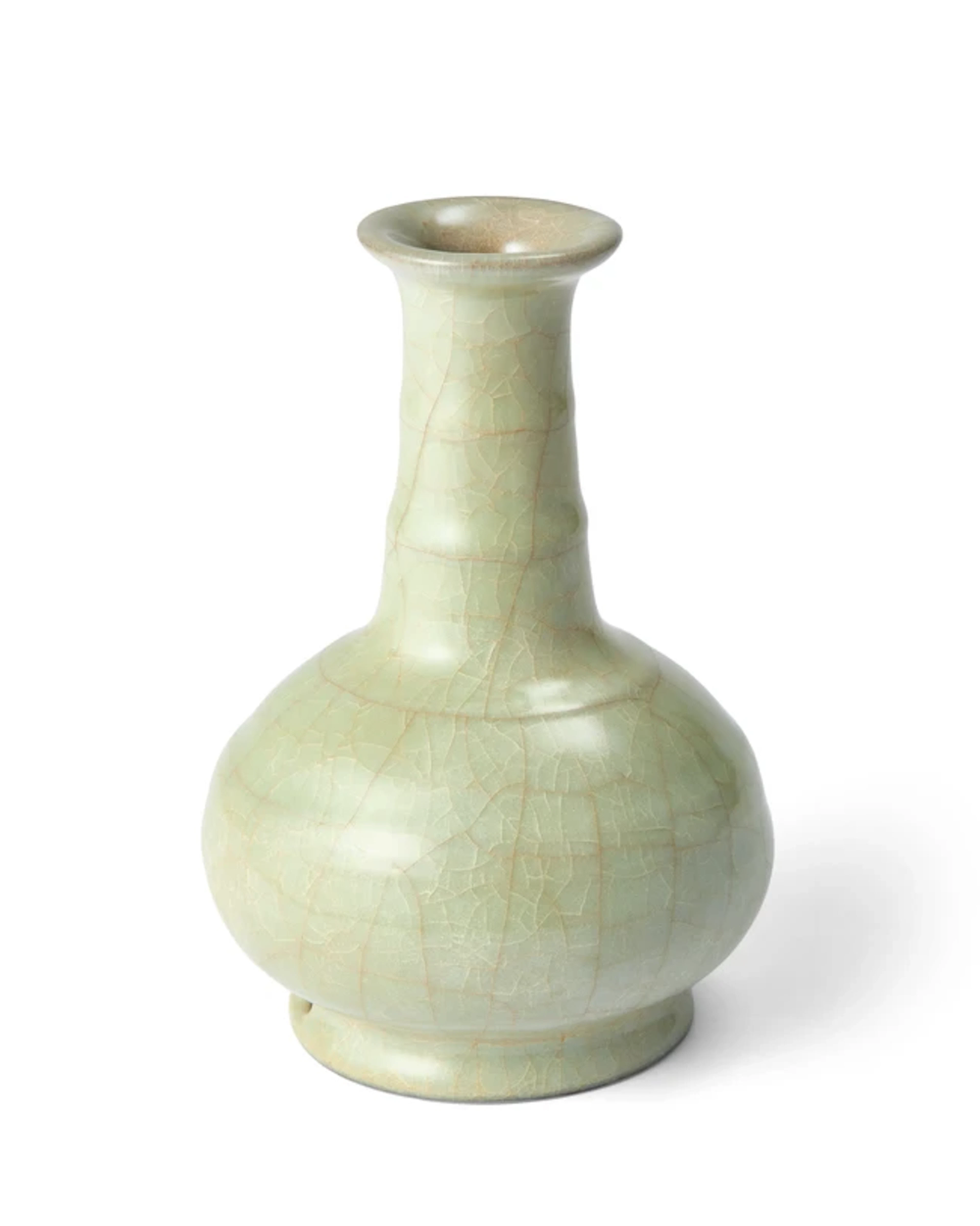 A Chinese imitation-Guan vase Qing dynasty With slender