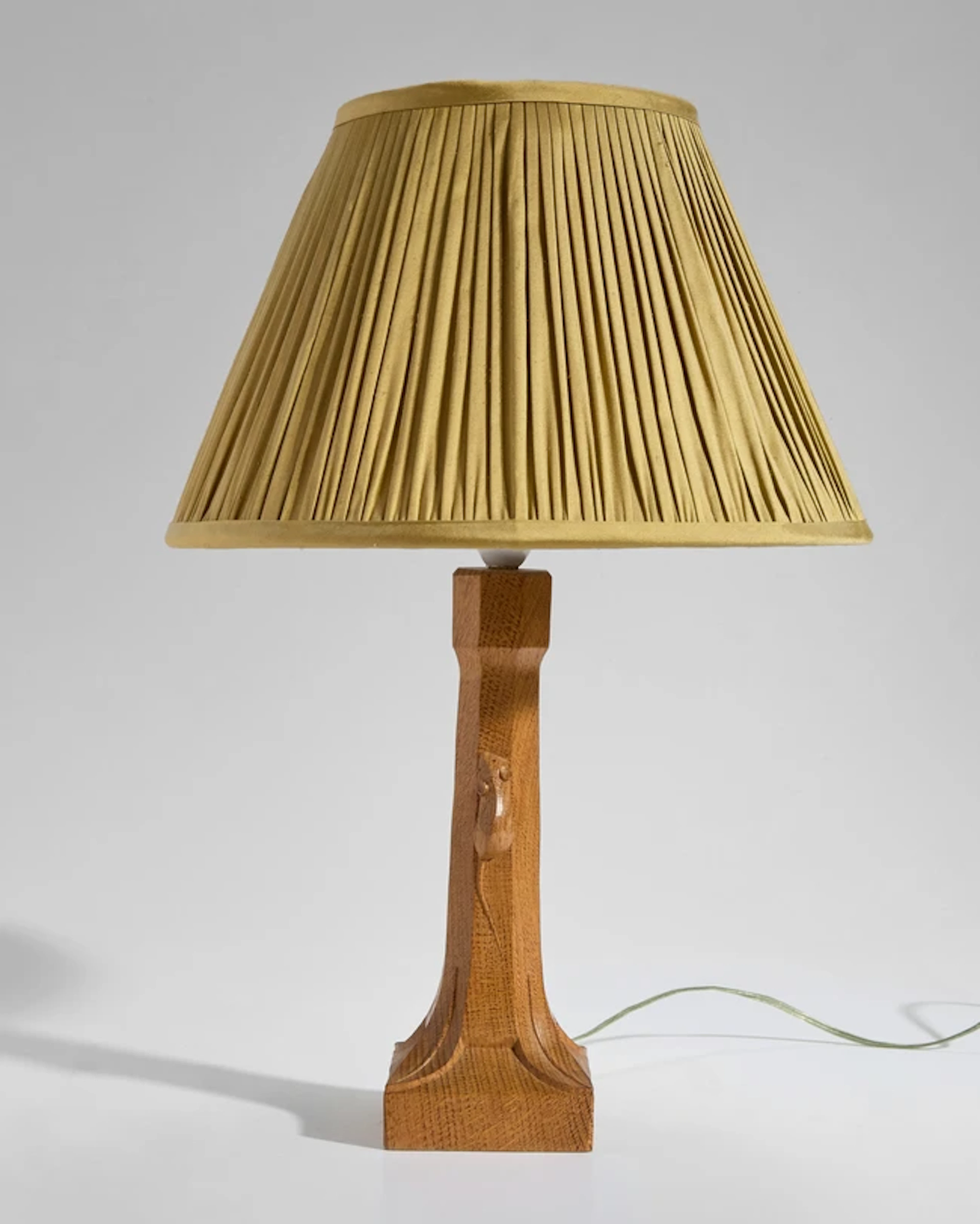 Workshop of Robert Mouseman Thompson Table lamp