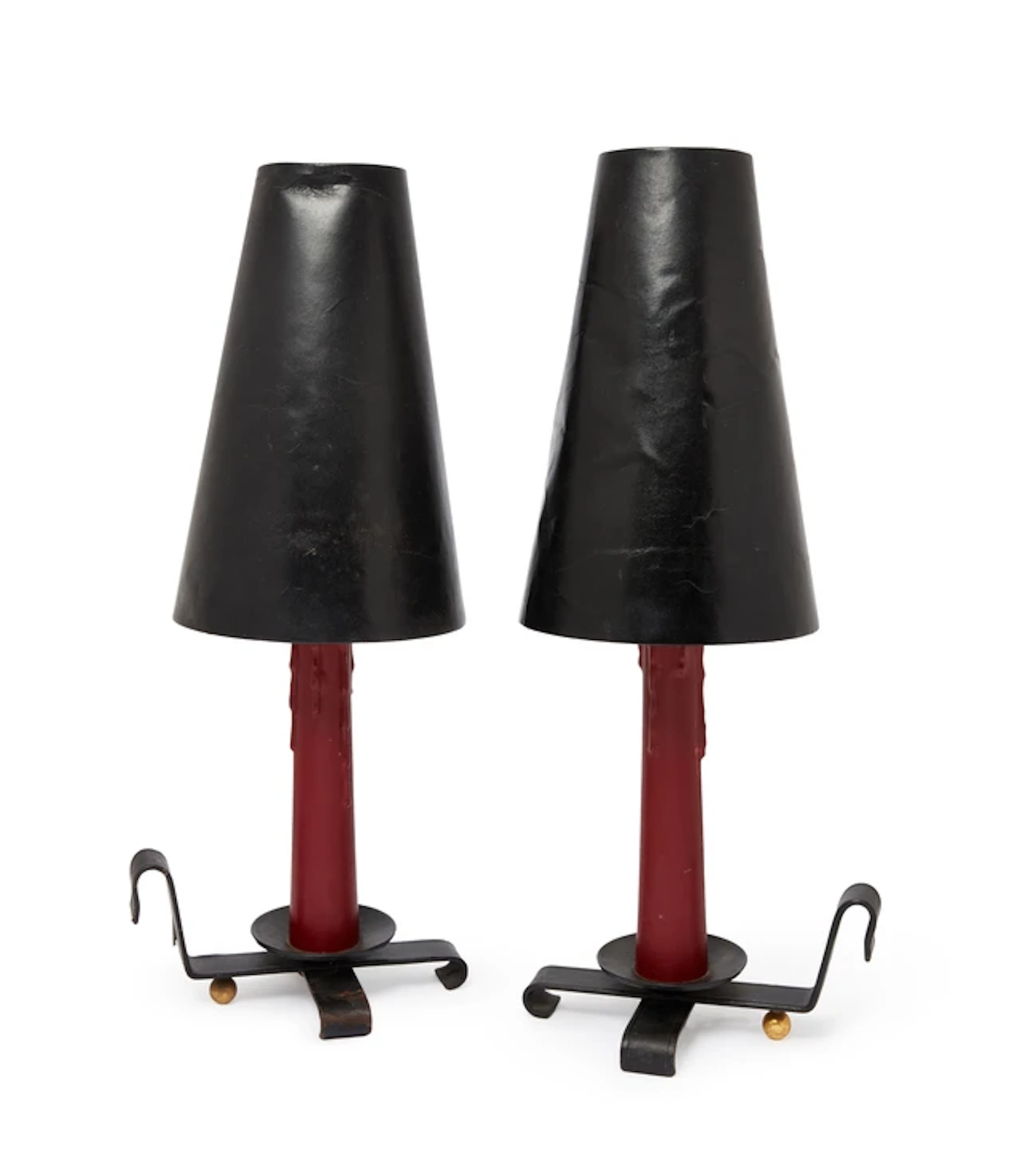 French Pair of table lamps