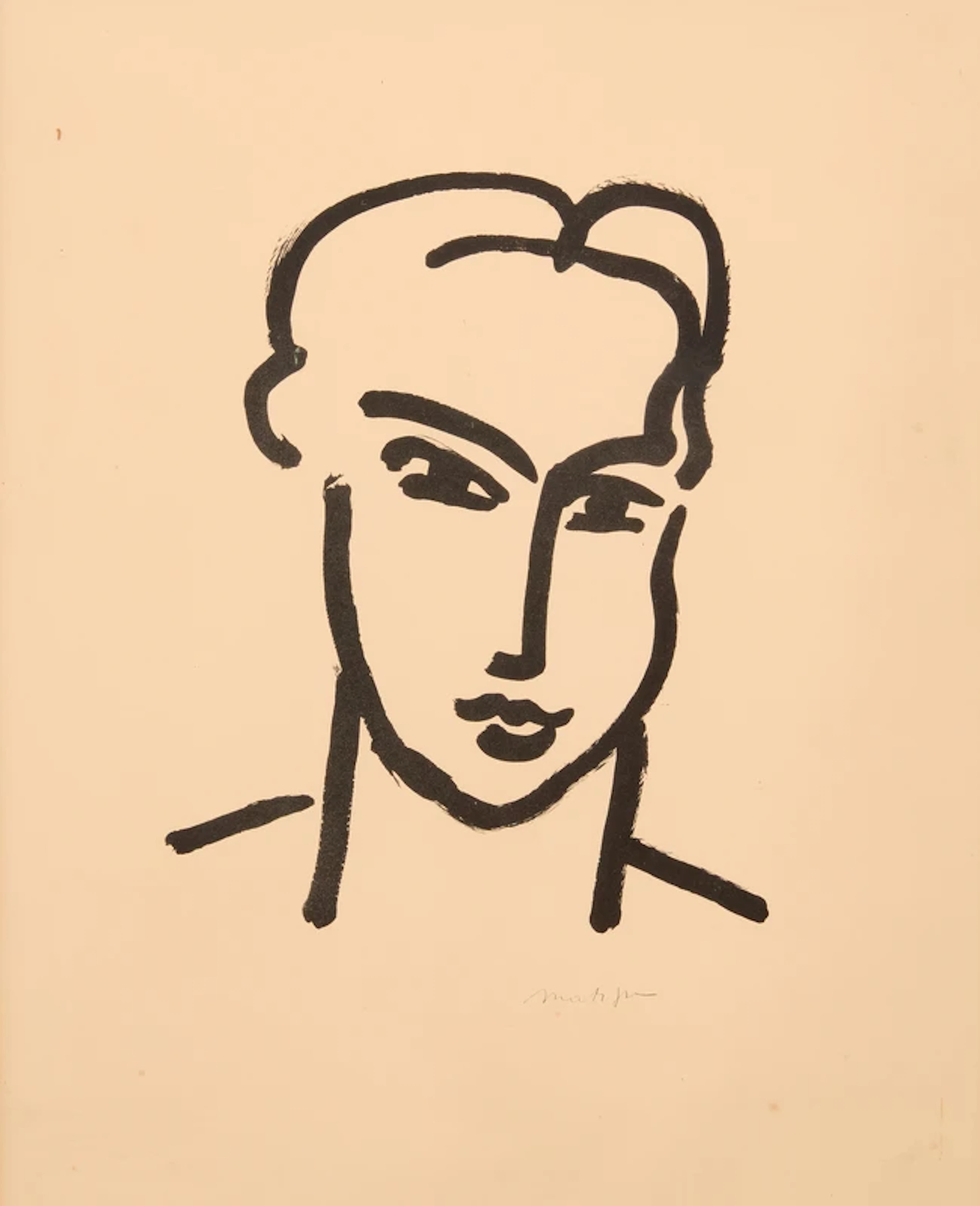 After Henri Matisse (French 1869-1954) Grande Tête De Katia