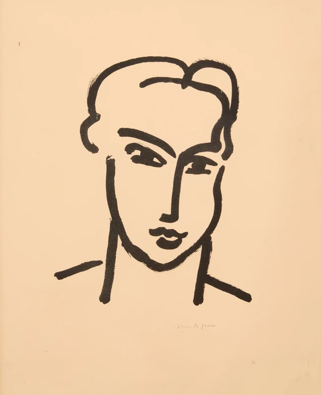After Henri Matisse (French 1869-1954) Grande Tête De Katia