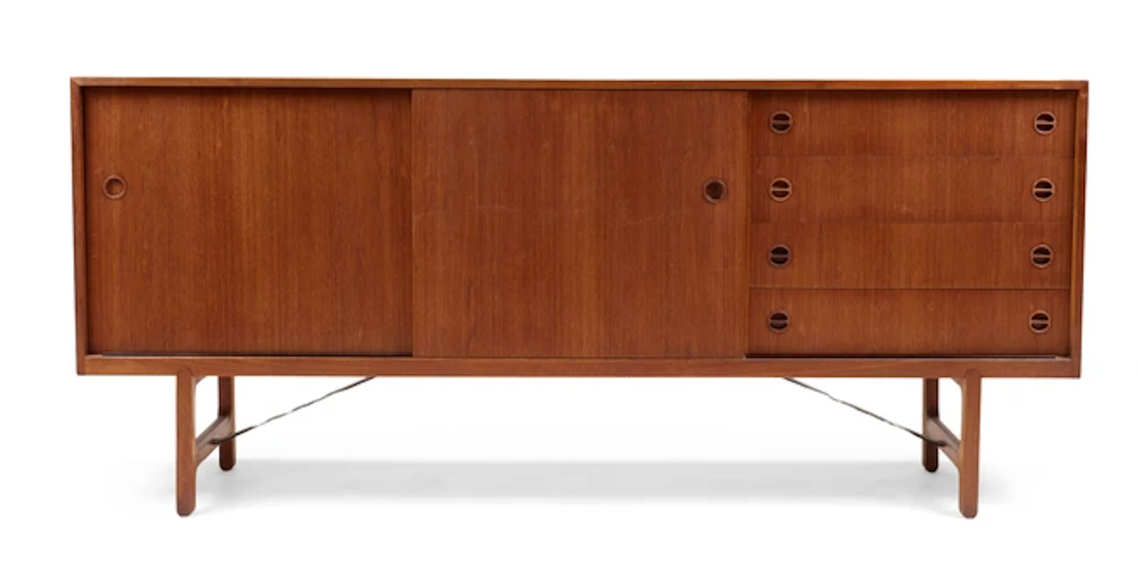 Ejnar Larsen & Aksel Bender Madsen for Naestved Møbelfabrik Rare sideboard