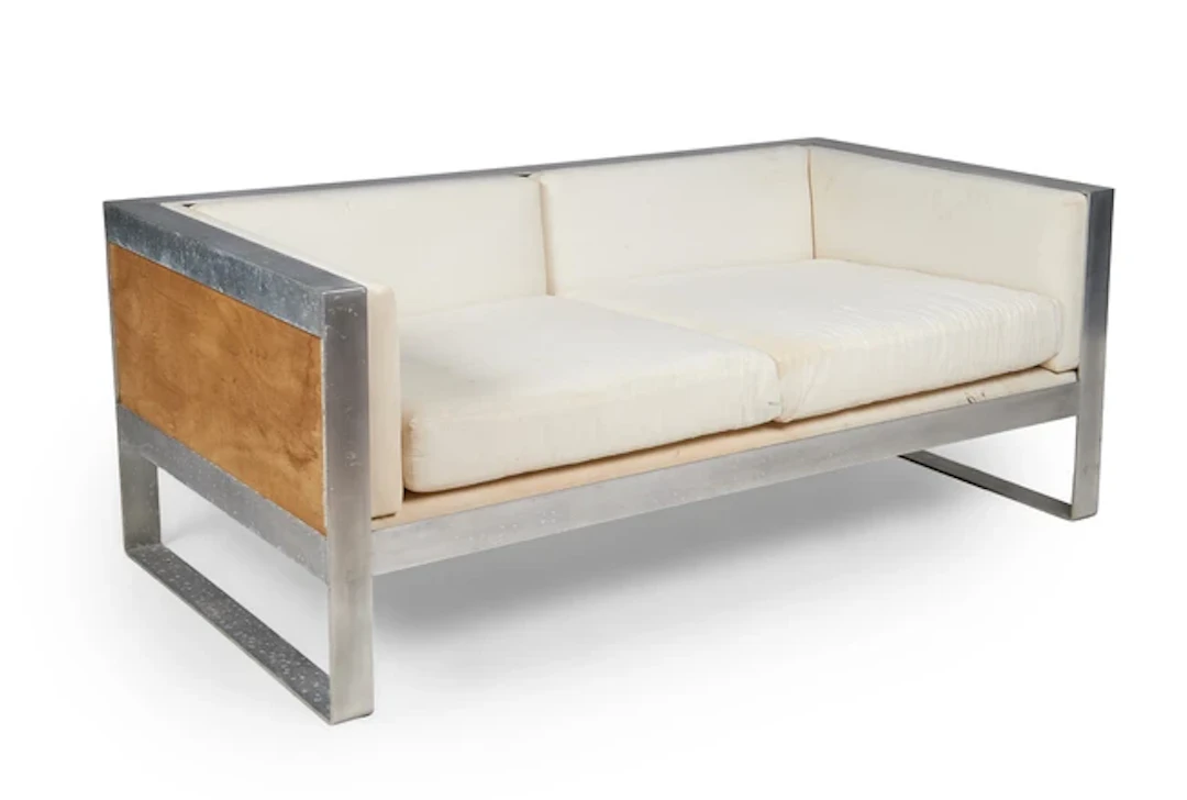 Manner of Milo Baughman Two seater sofa