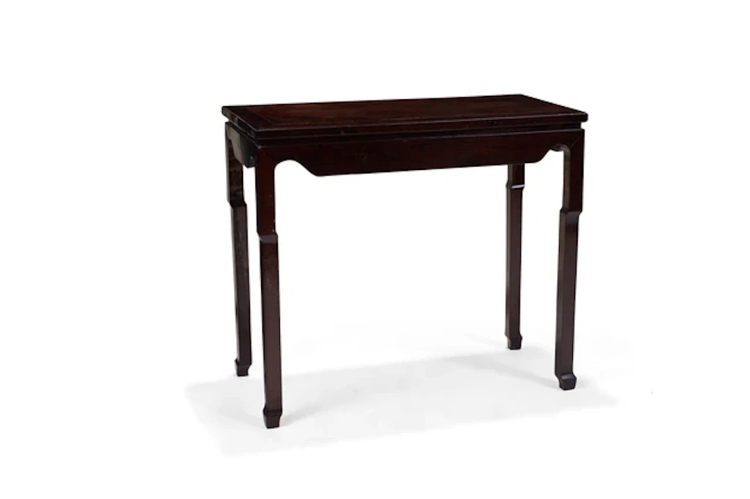 A Chinese hongmu rectangular table 20th century Of waisted form