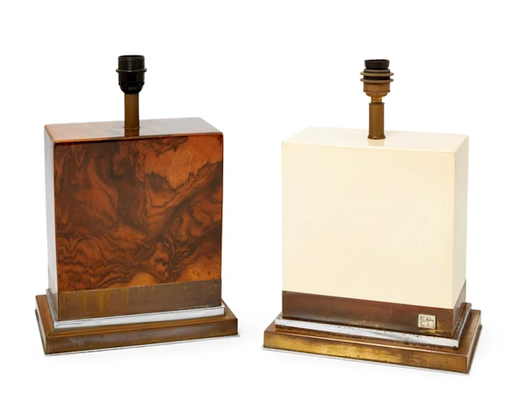Jean Claude Mahey Pair of table lamps