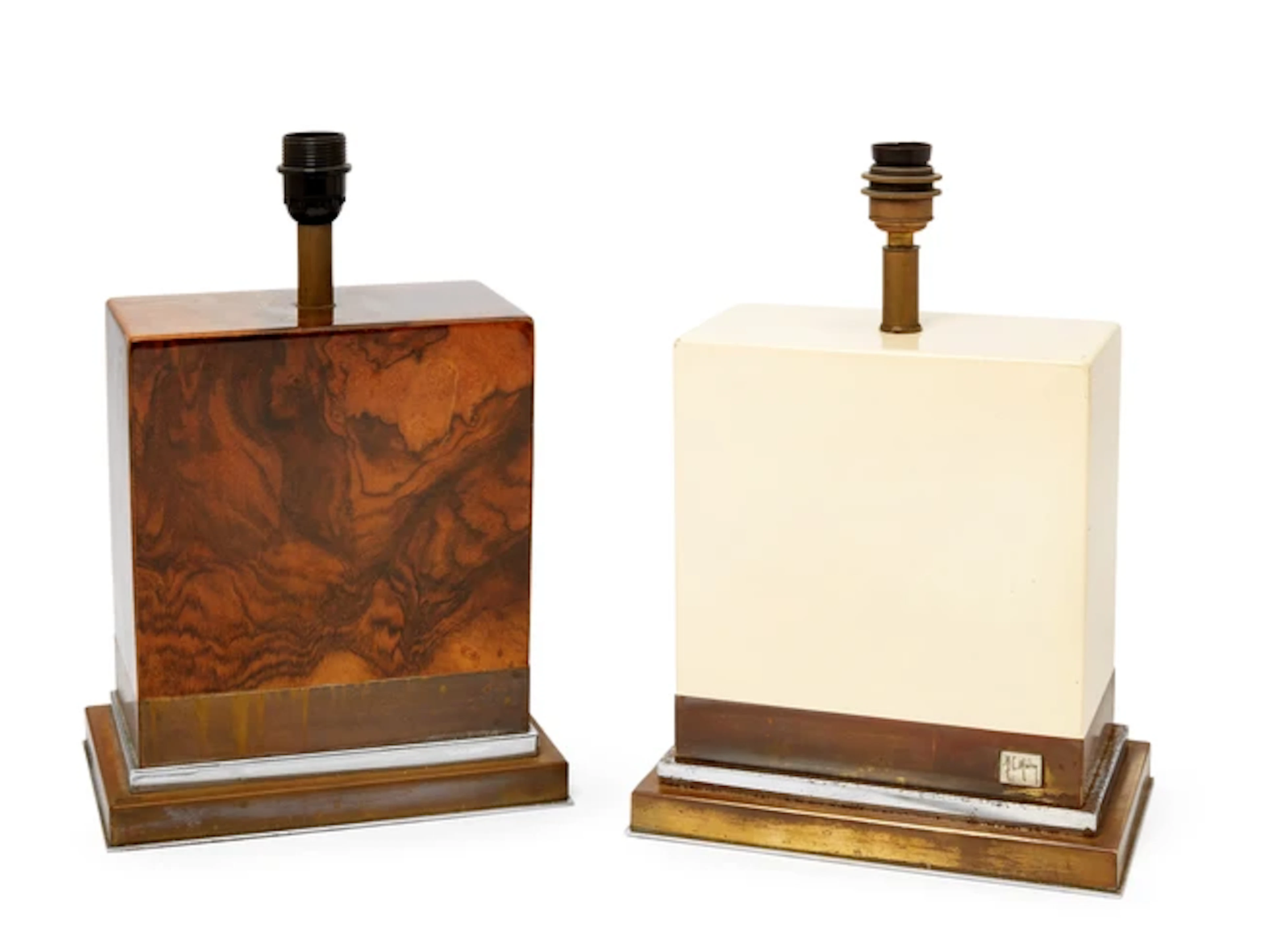 Jean Claude Mahey Pair of table lamps