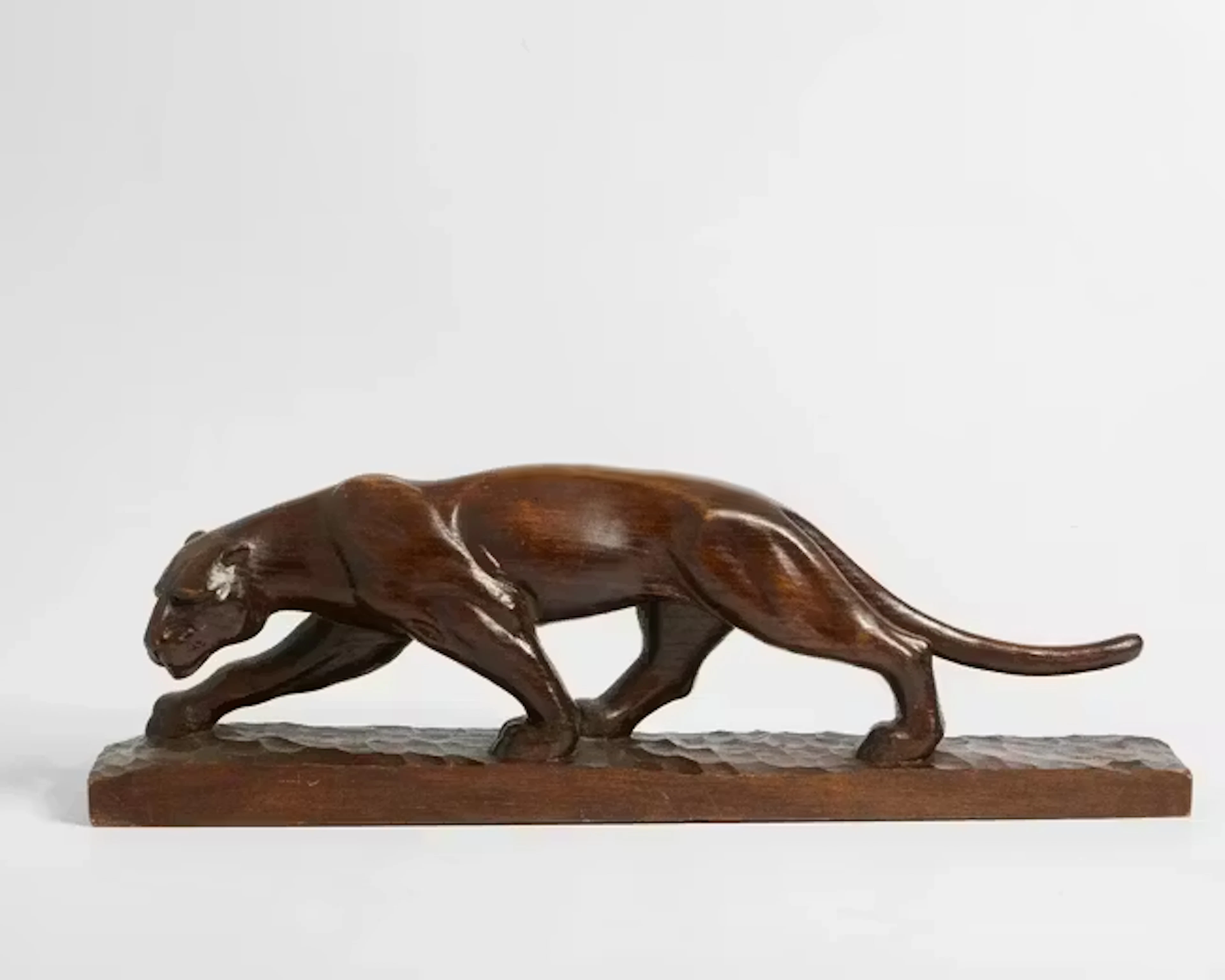 Louis Sosson Art Deco sculpture of a panther