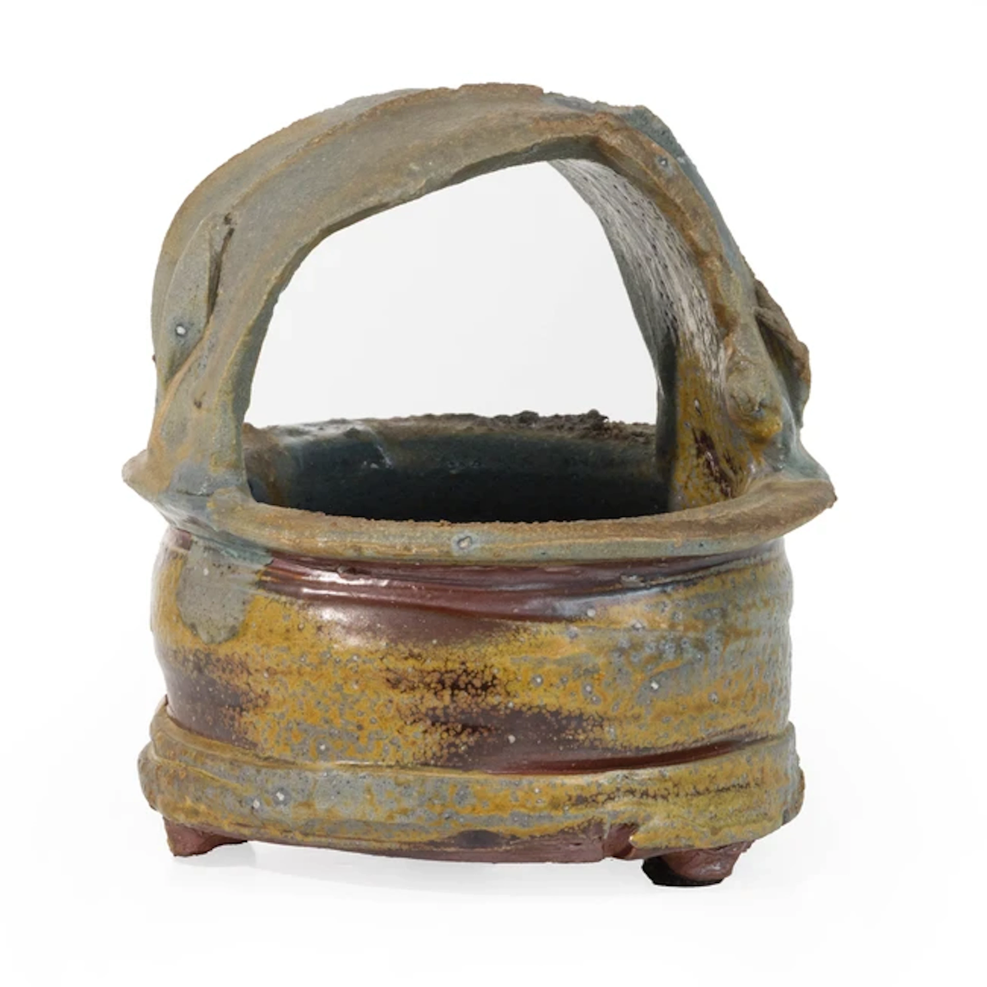 Jeff Shapiro (b.1949) Handled bowl