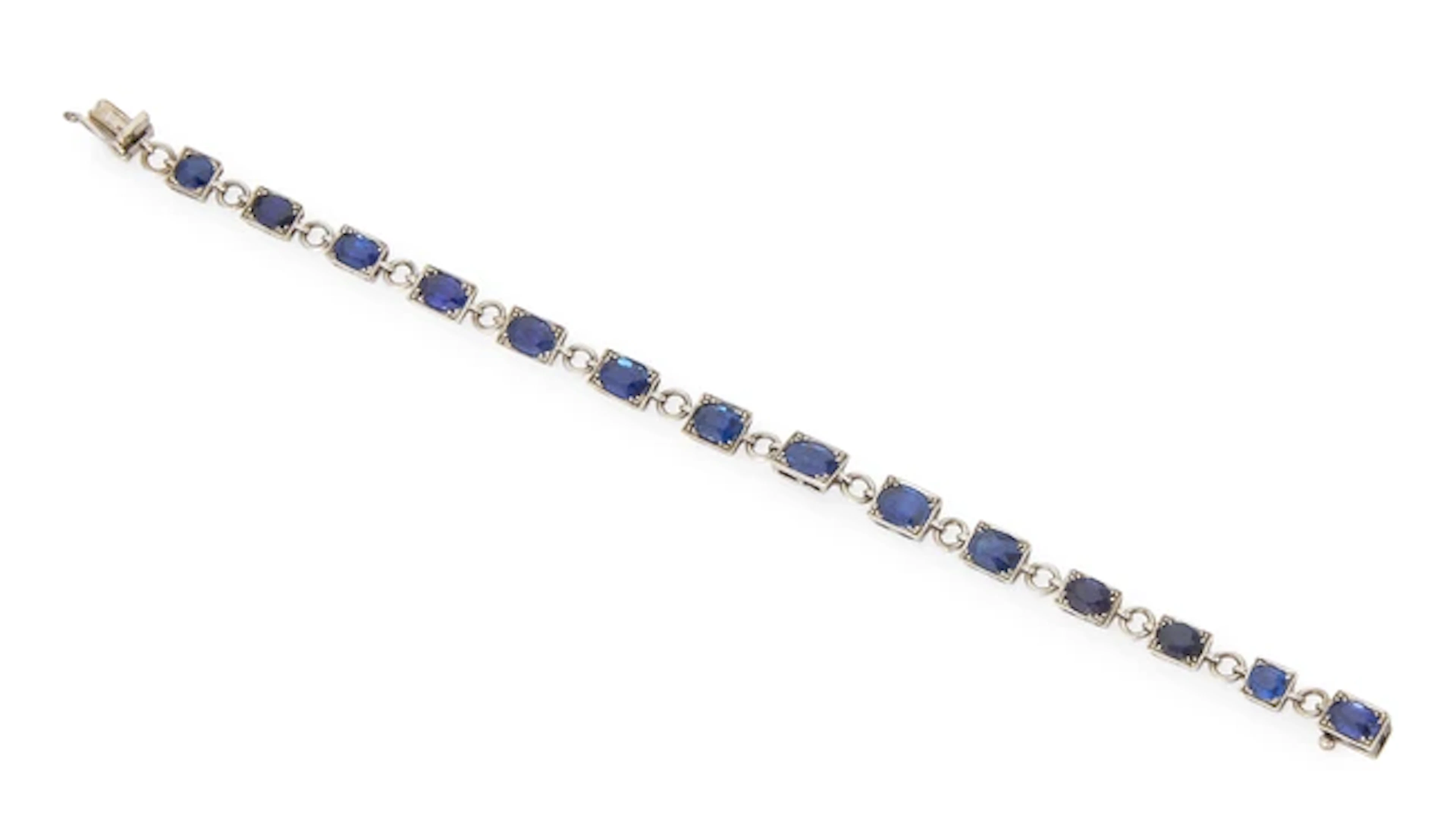 An early 20th century sapphire bracelet