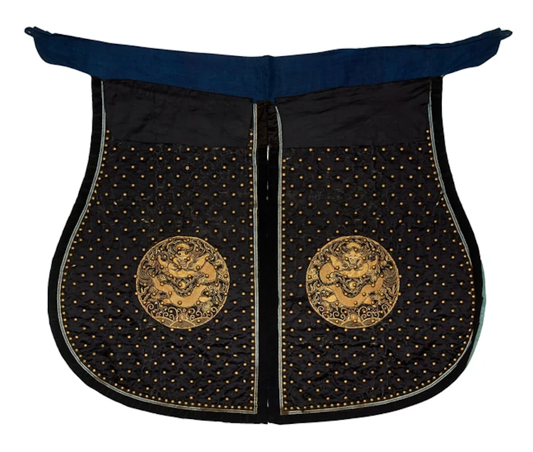 A Chinese ceremonial armour apron