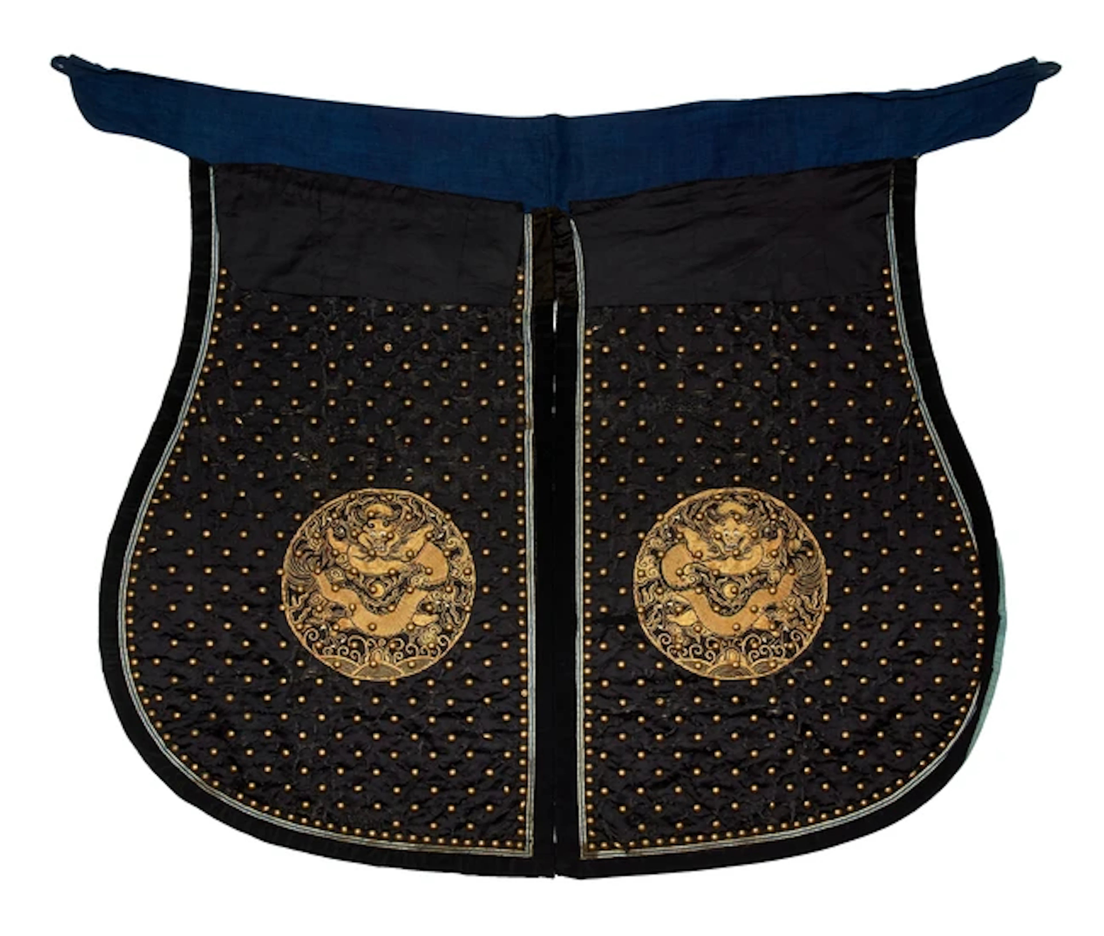 A Chinese ceremonial armour apron