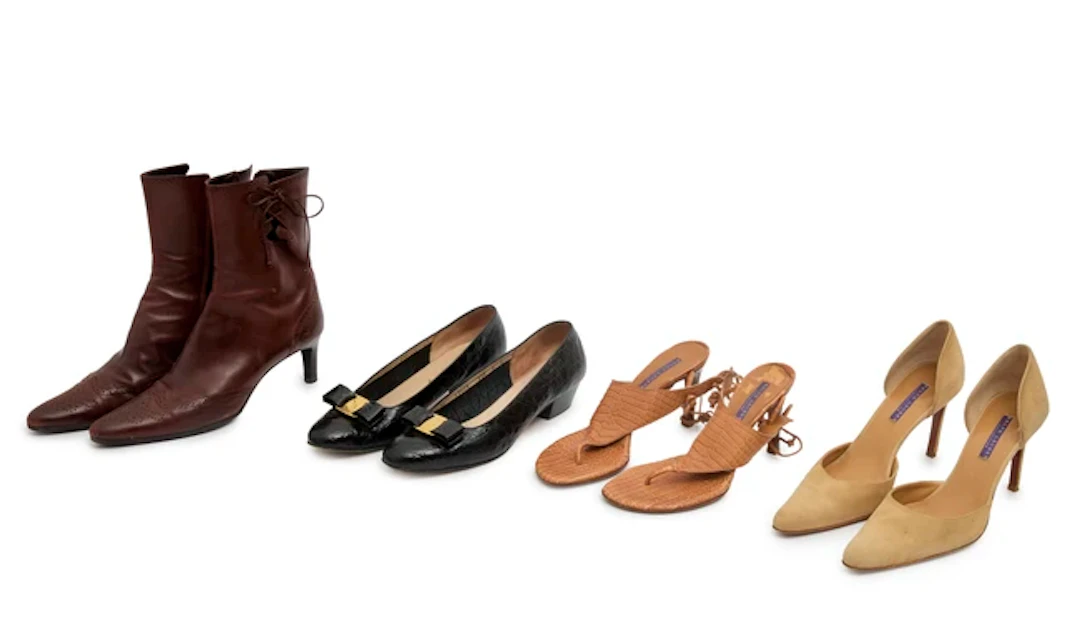 A collection of women's designer shoes