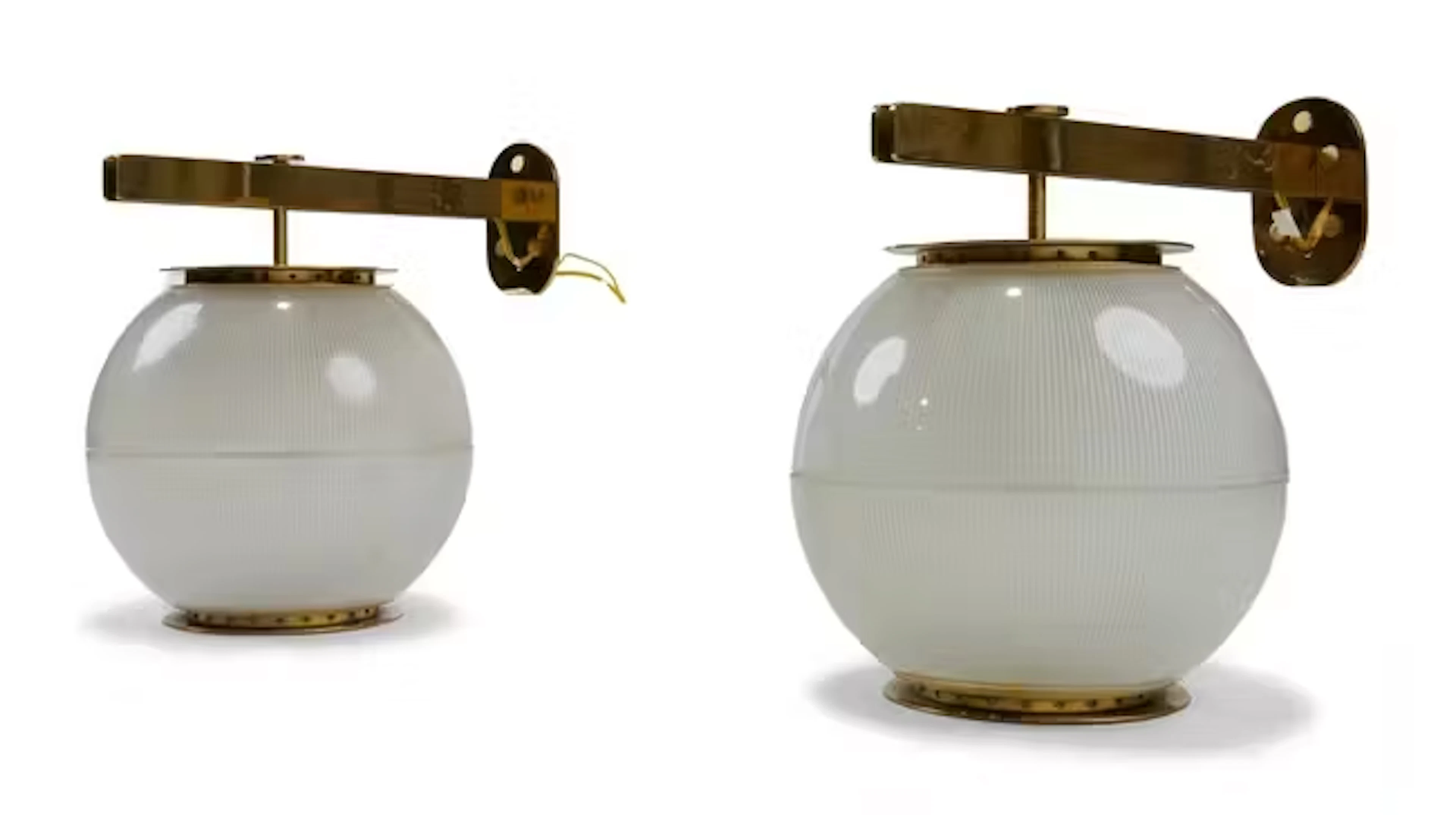 Ignazio Gardella (1905-1999) for Azucena Pair of ‘LP7’ wall lights