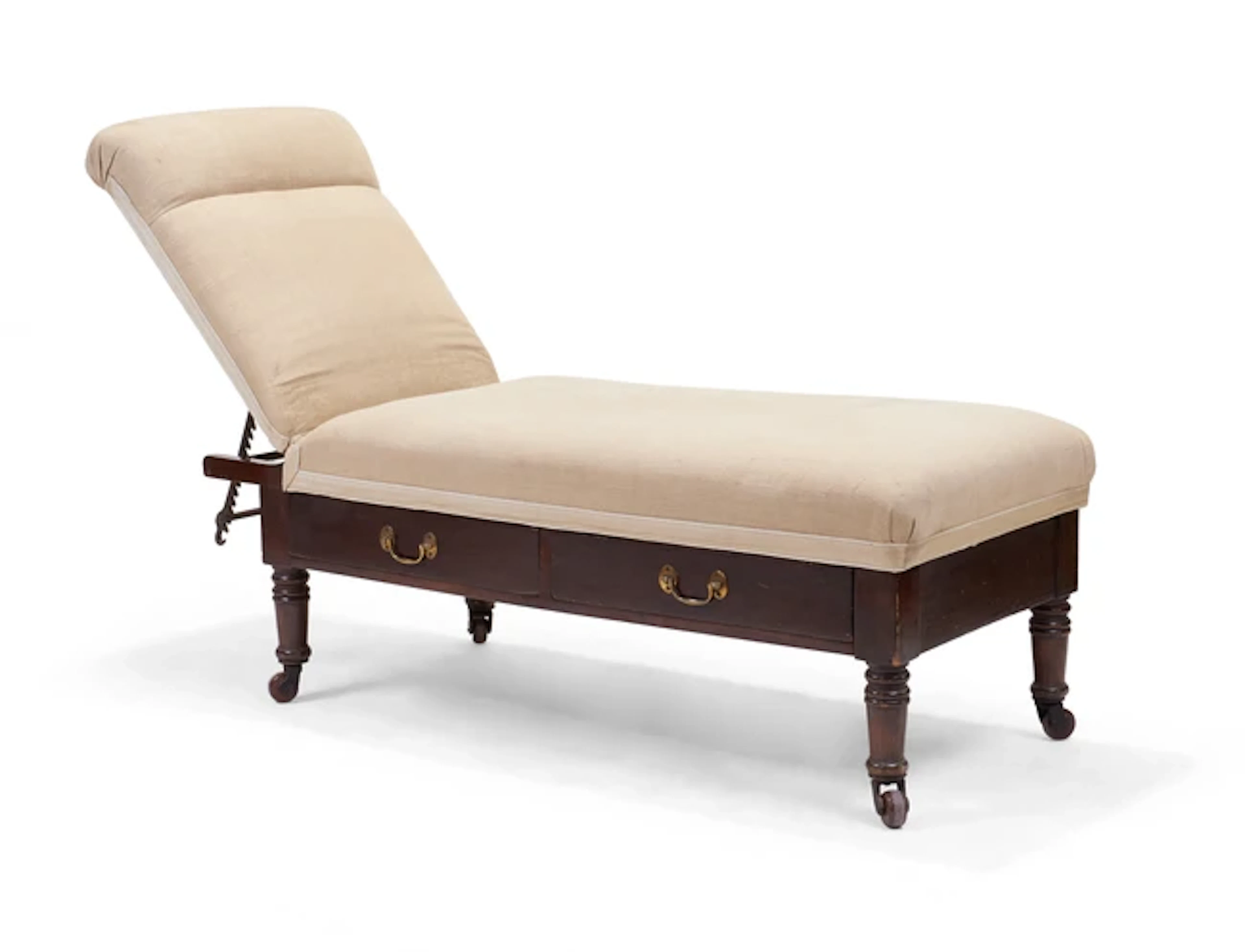 A Victorian physicians examination couch