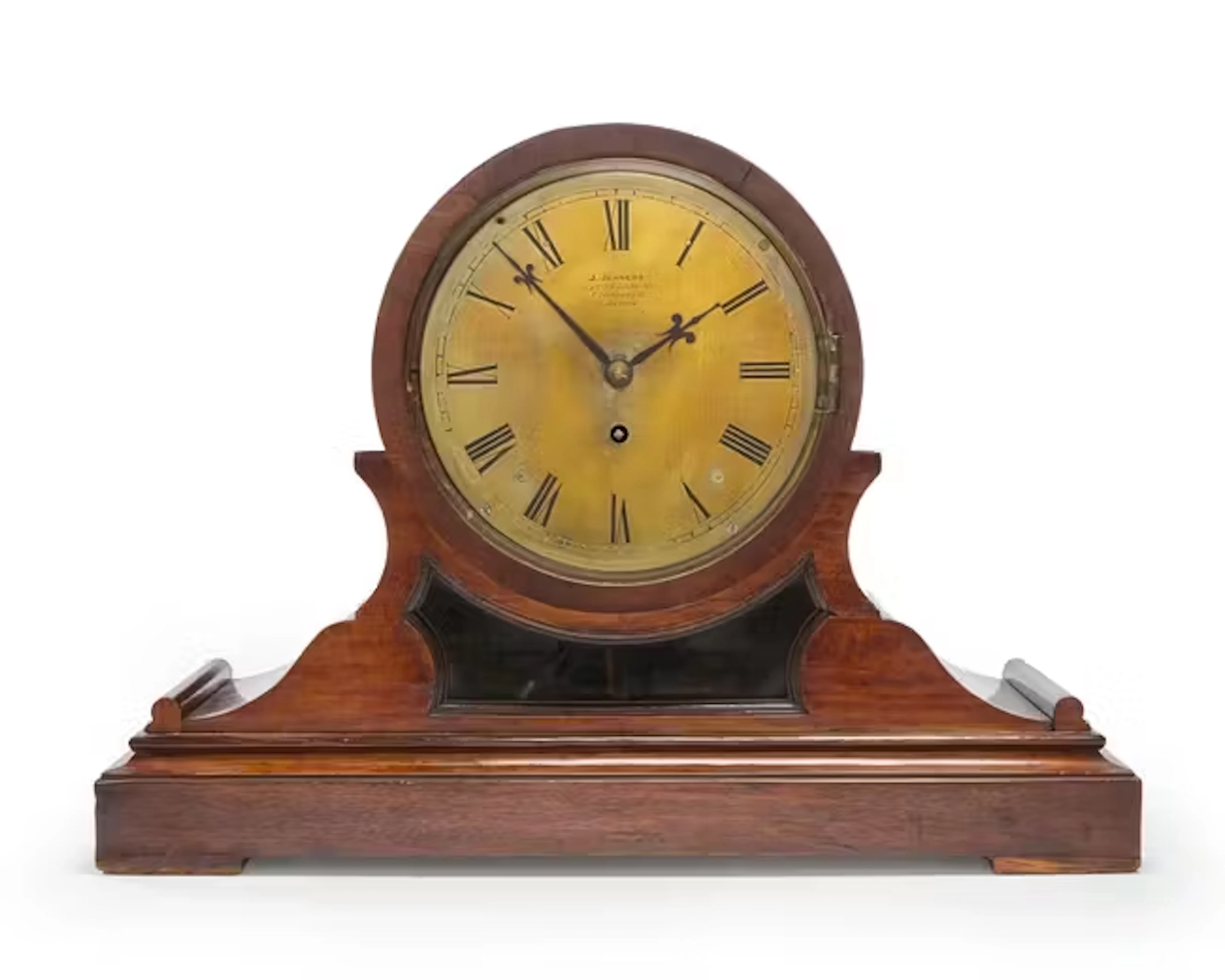 A Victorian mahogany bracket clock