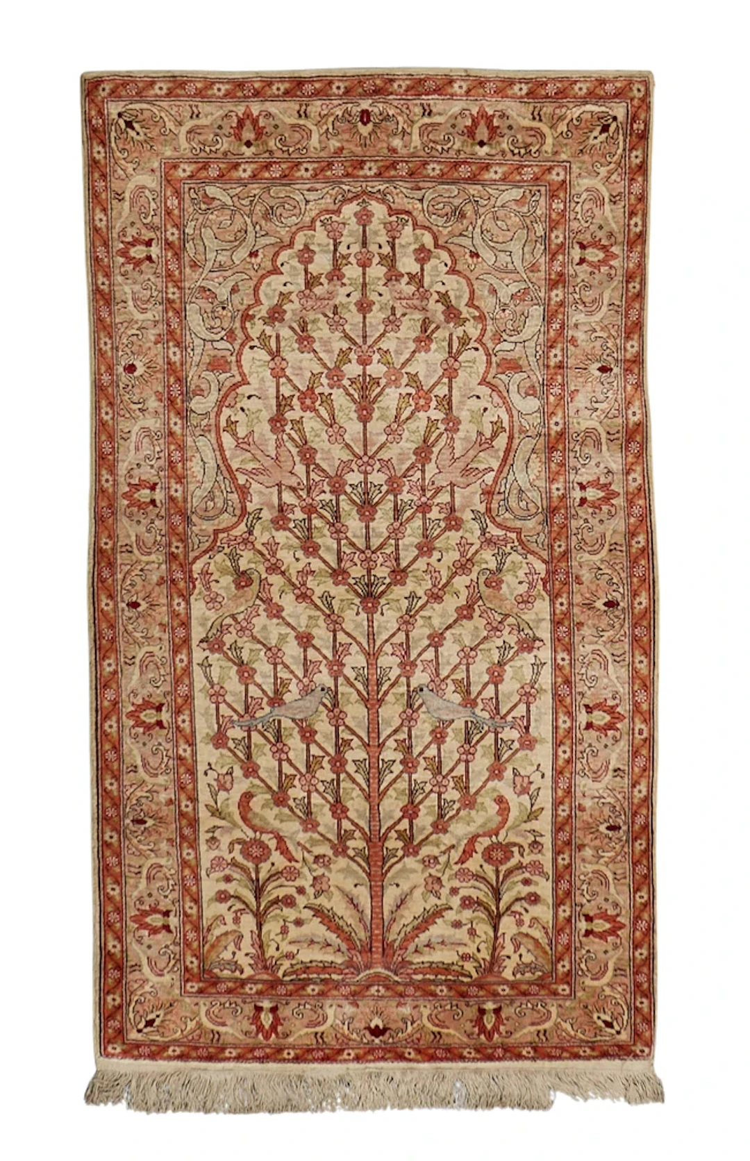A Turkish silk Kayseri rug