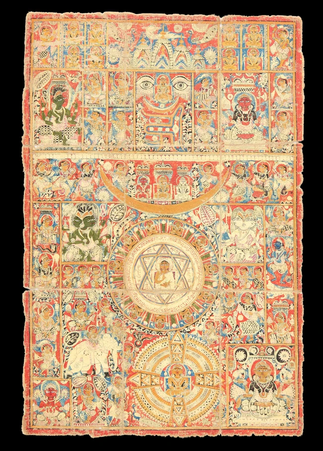 A Jain mandala painting,Western India