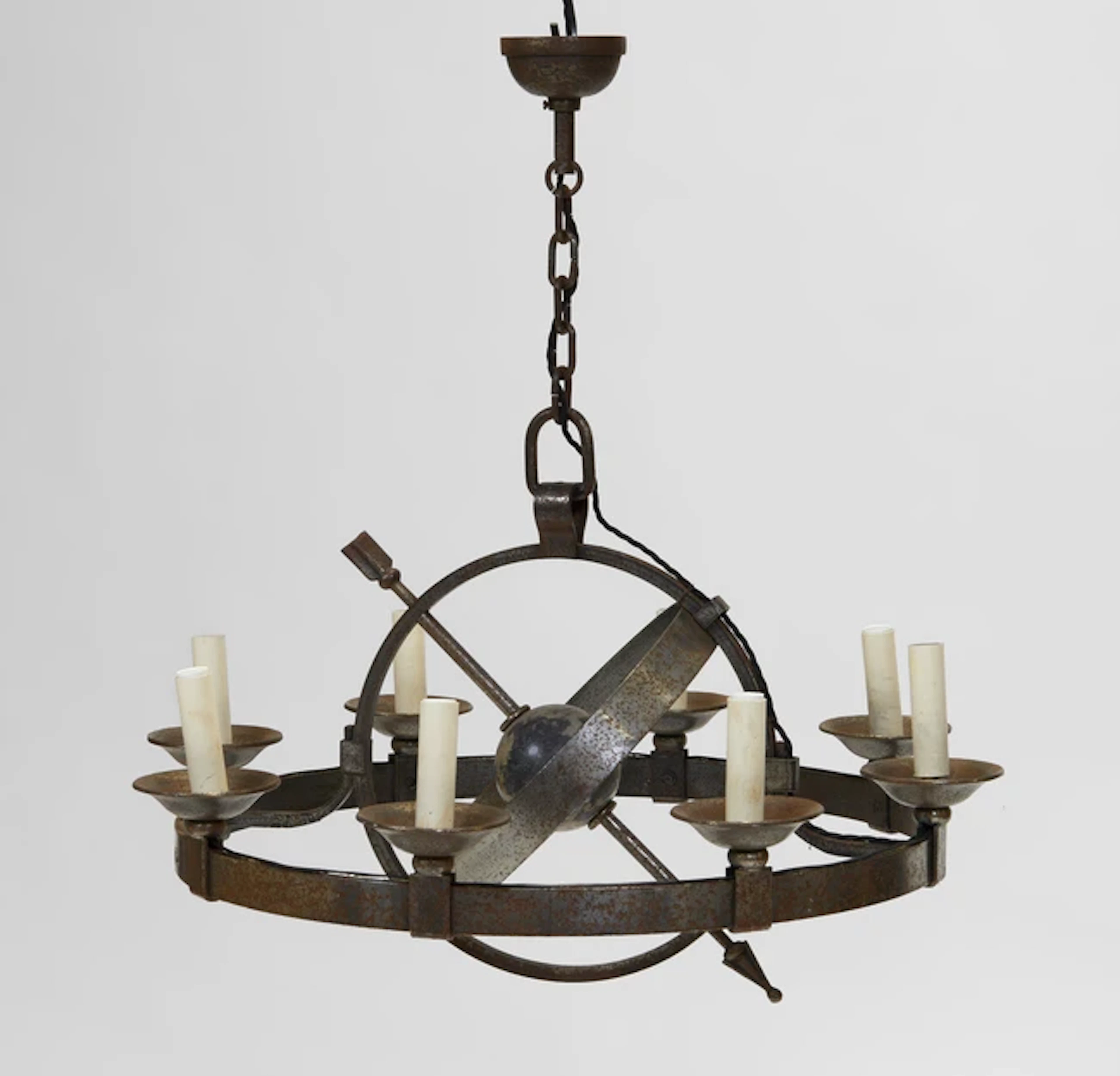 French Armillary sphere ceiling light