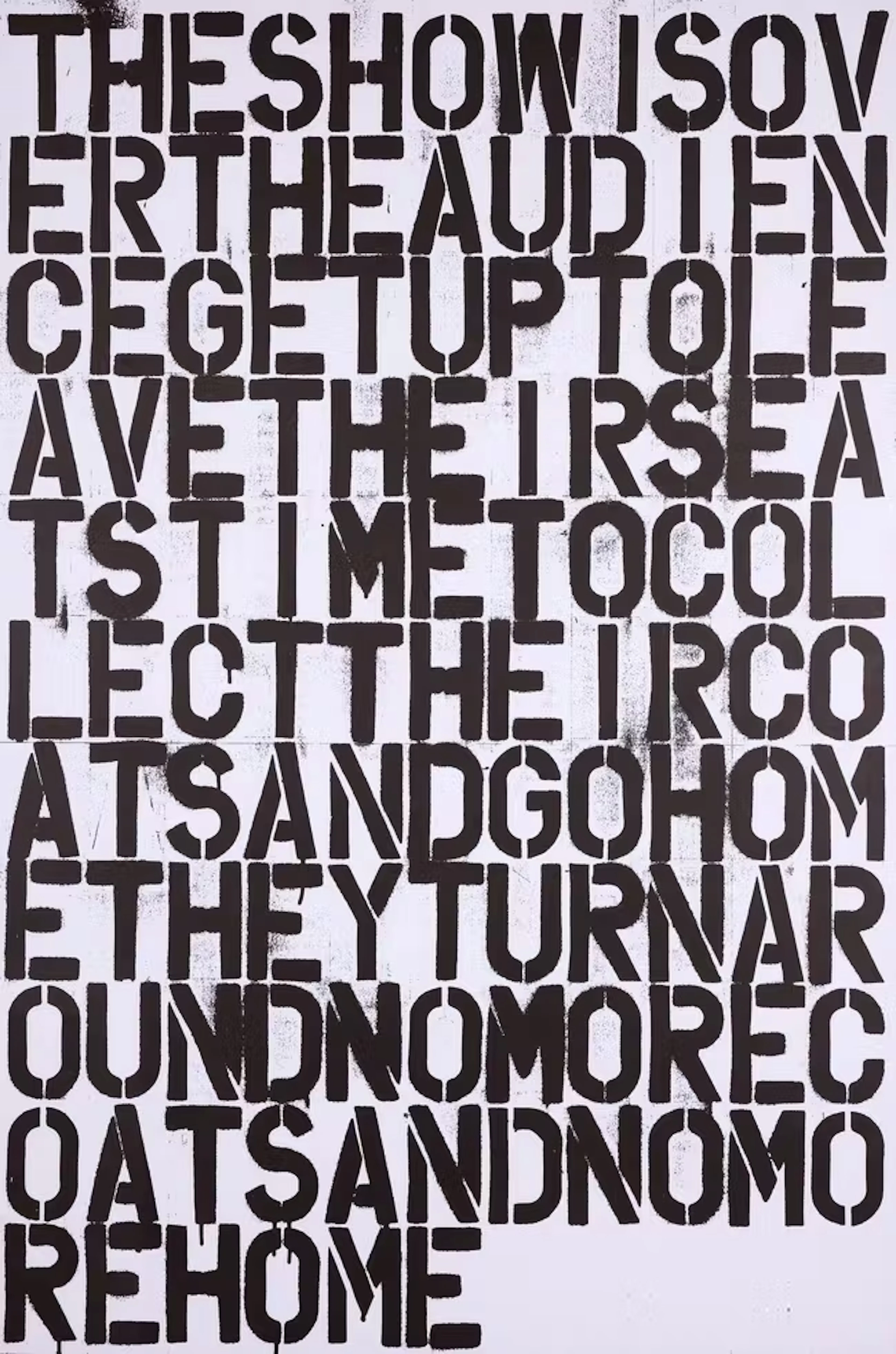 After Christopher Wool & Felix Gonzalez-Torres