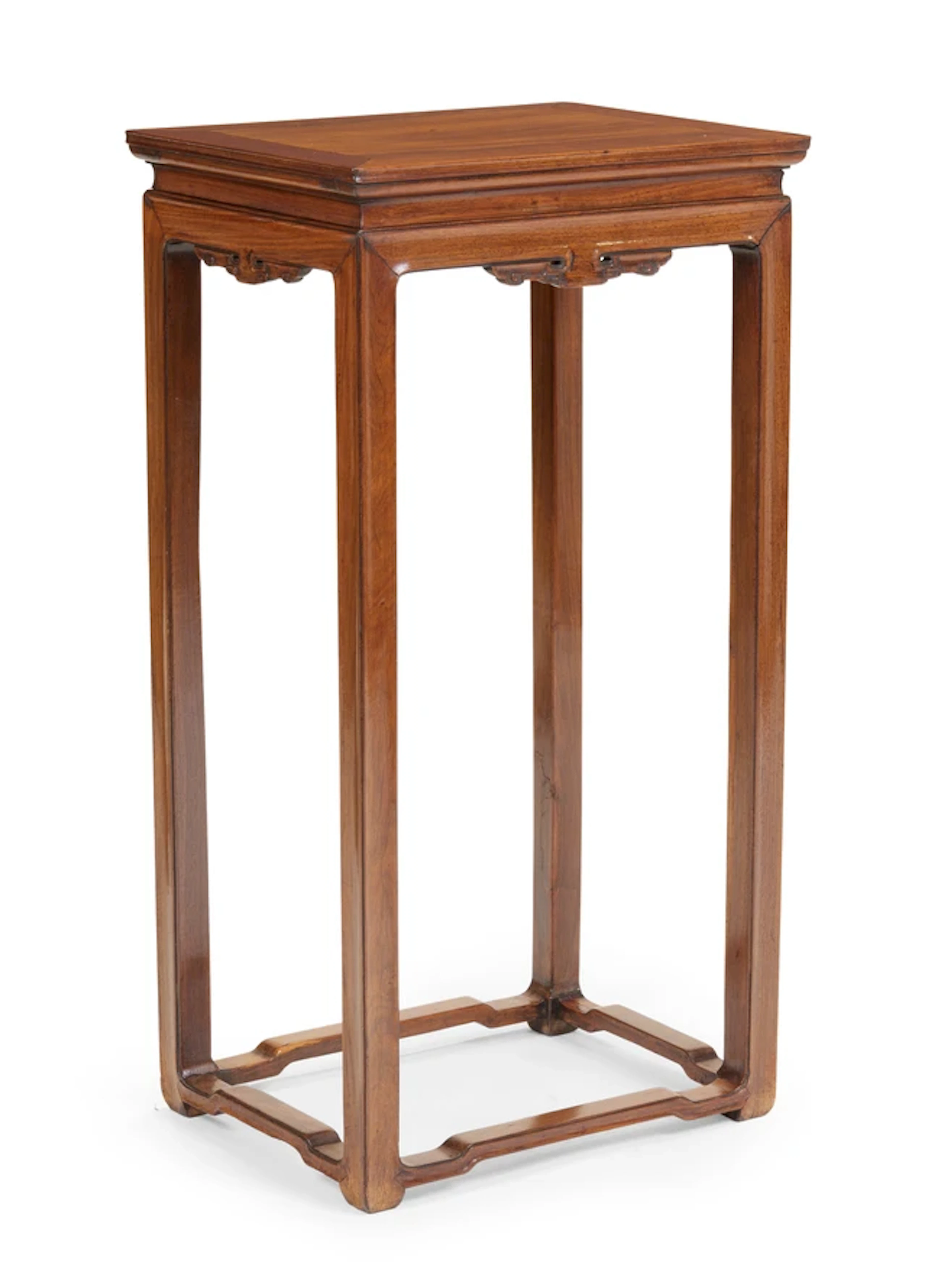 A Chinese huanghuali rectangular incense stand