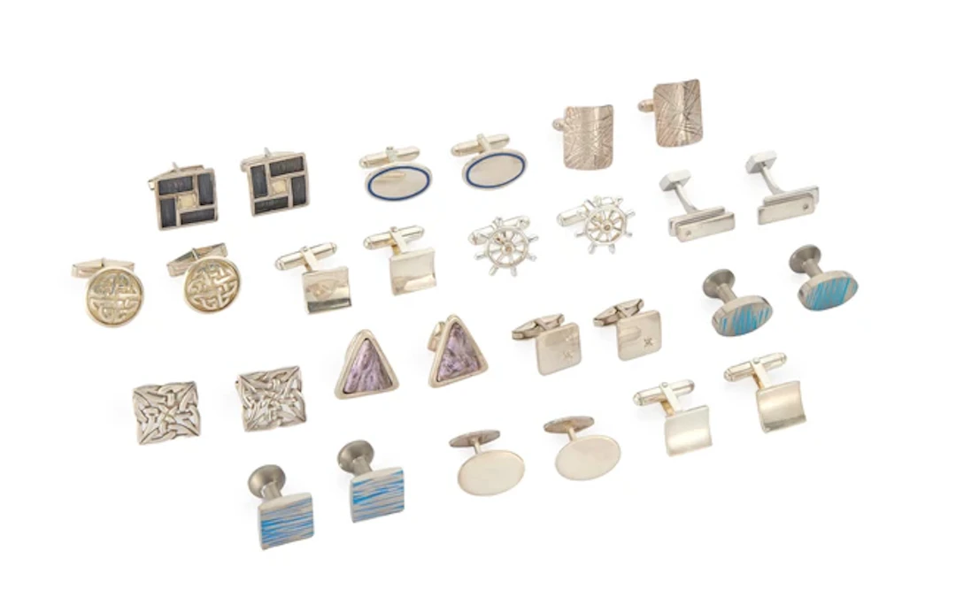 A group of cufflinks