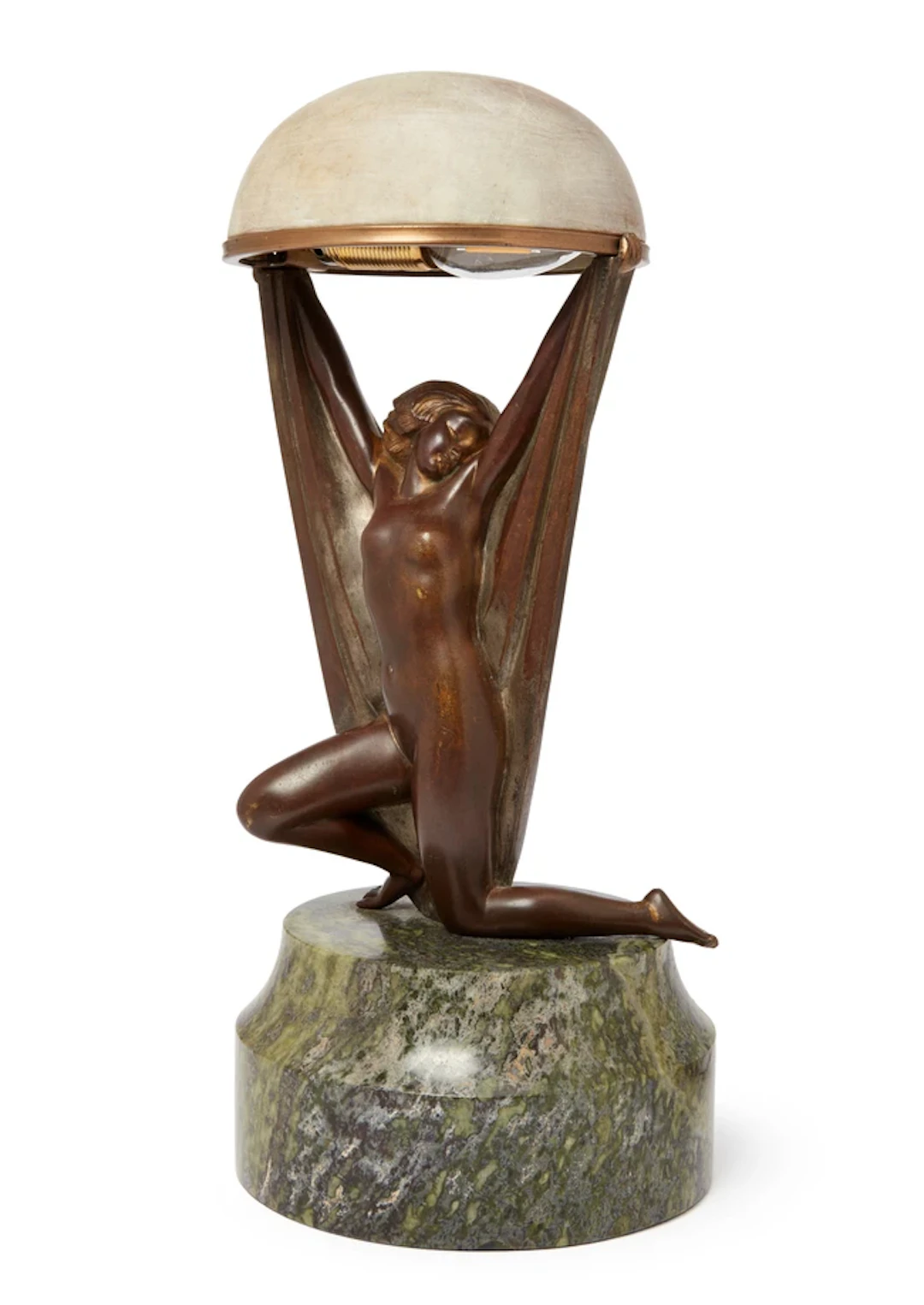 Alexandre Kéléty (1874-1940) 'Genie and the Lamp' table lamp