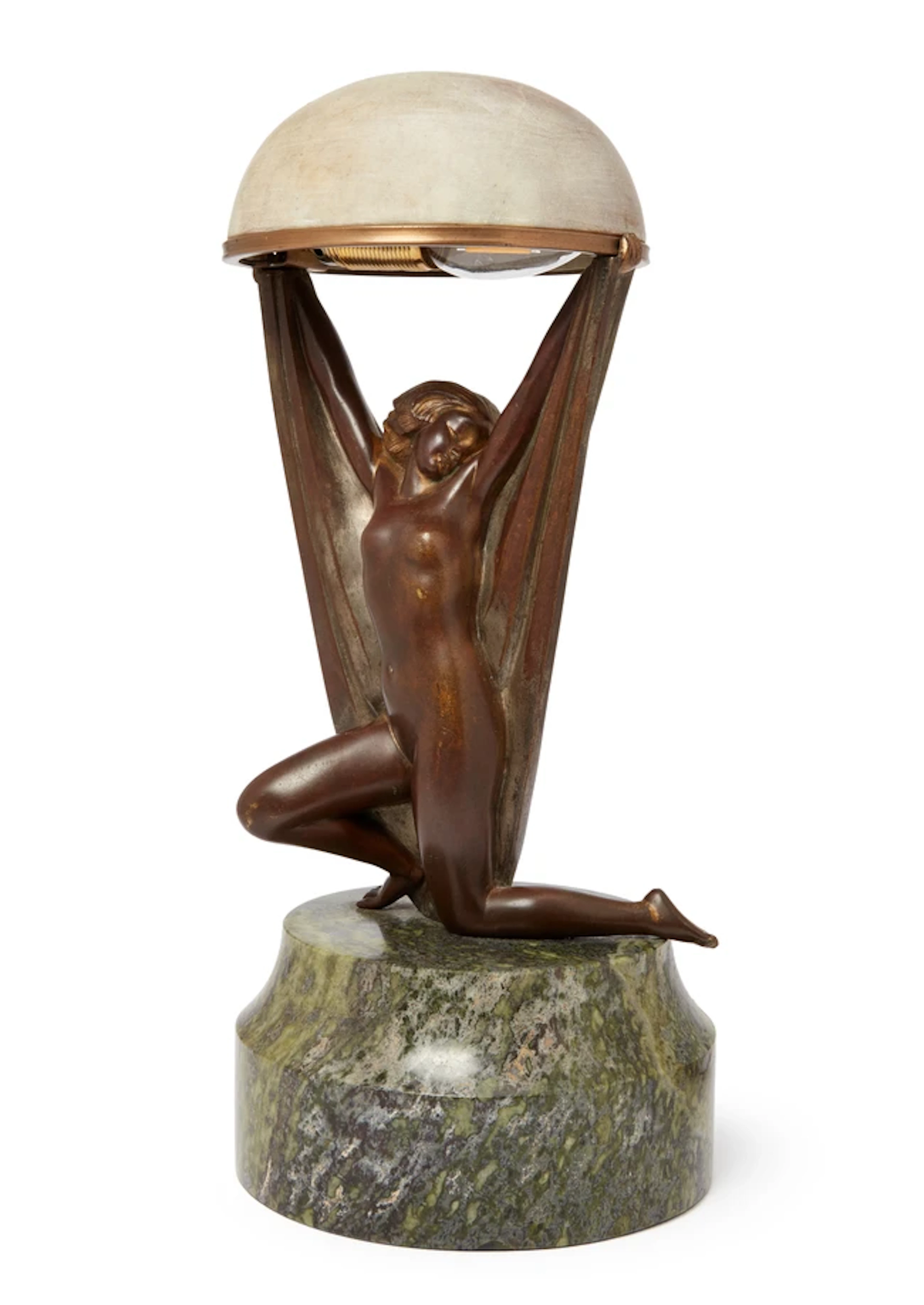 Alexandre Kéléty (1874-1940) 'Genie and the Lamp' table lamp