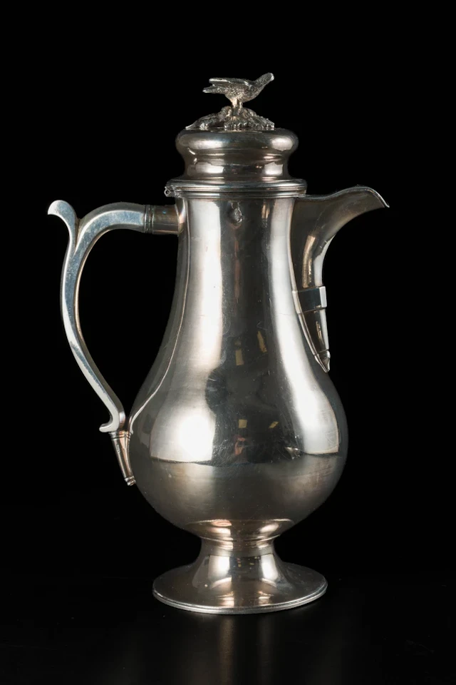 An Ottoman silver ewer with tughra