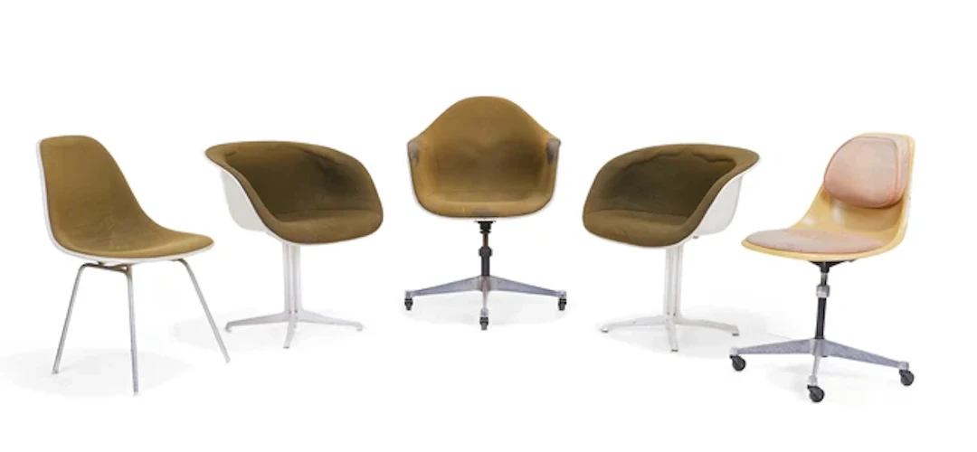 Charles and Ray Eames for Herman Miller Set of five...