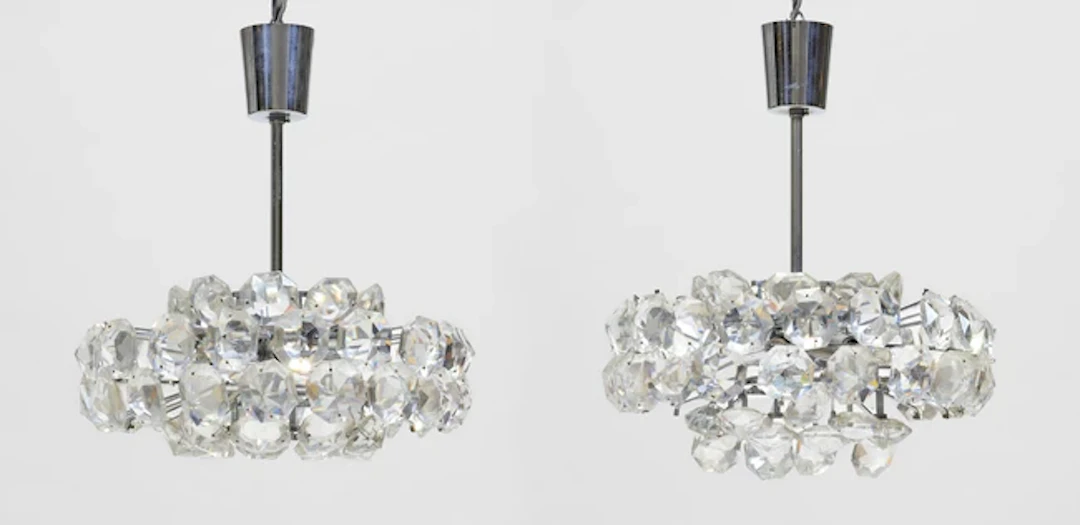 Friedl Bakalowits (b.1939) for Bakalowits & Sohne Pair of ceiling lights