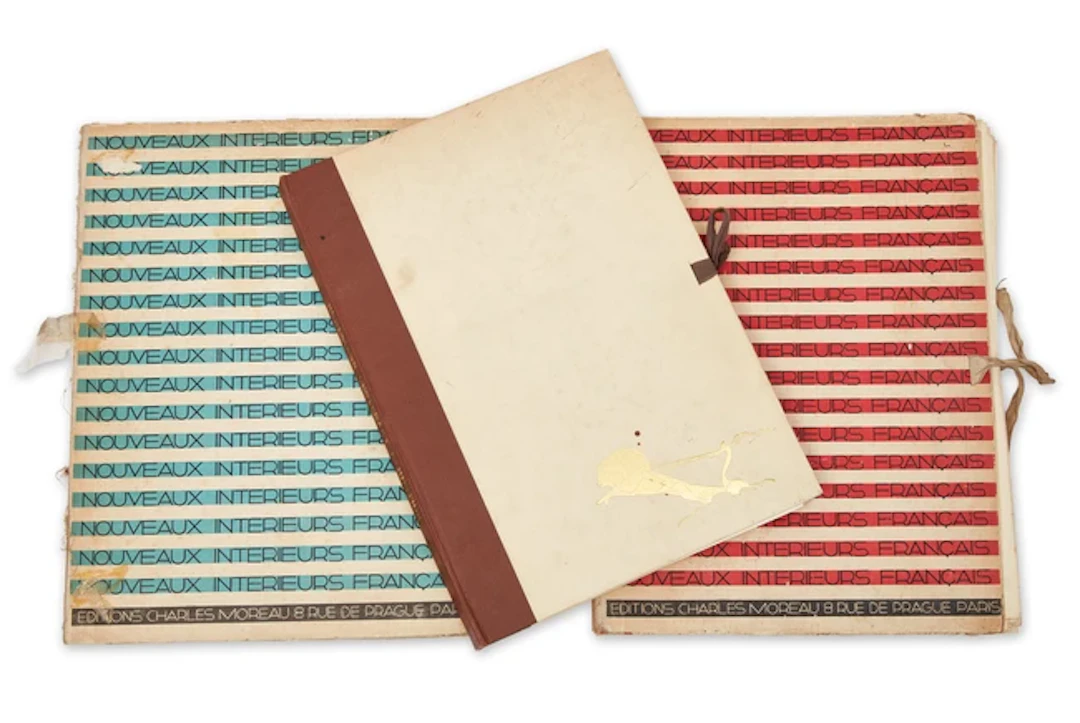 Three Folios Relating to French Art Deco Interior Design...