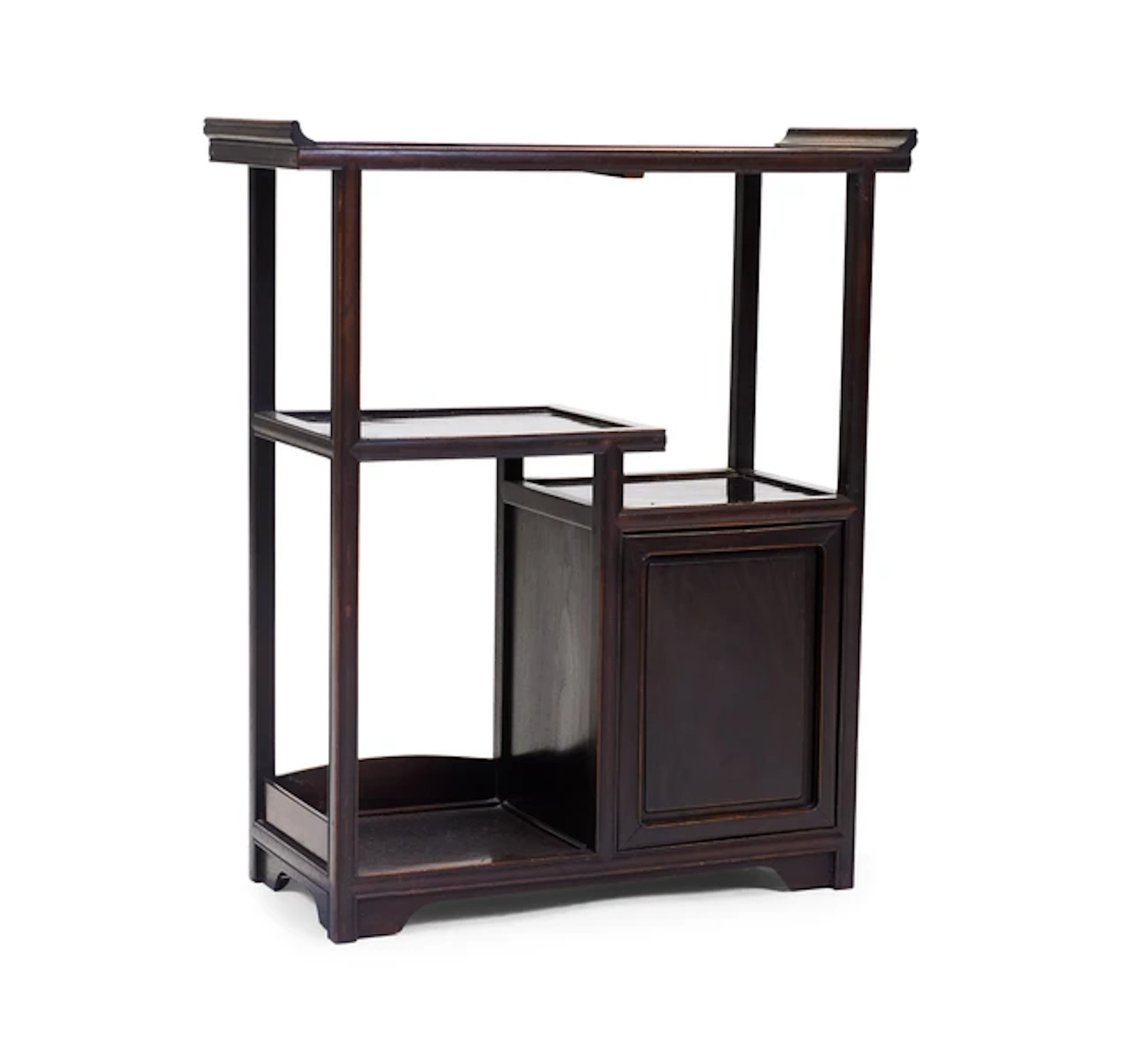 A Chinese hongmu open cabinet Qing dynasty