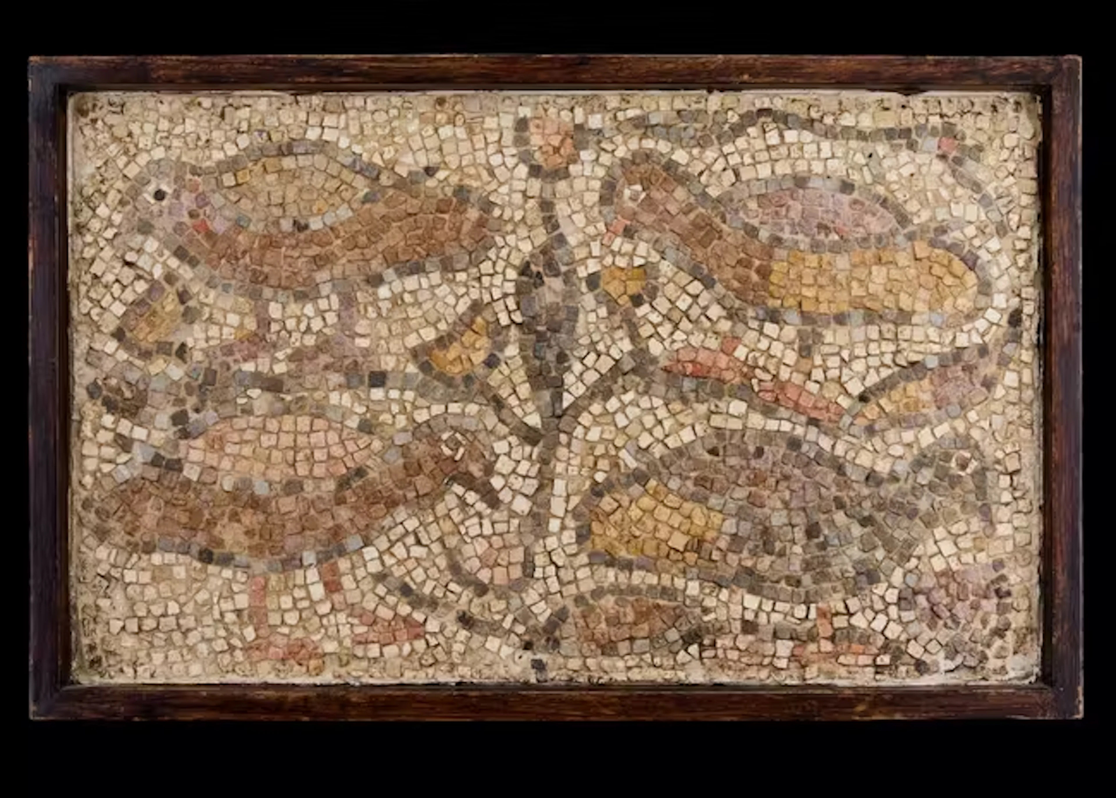 A Late Roman marble mosaic panel with four birds