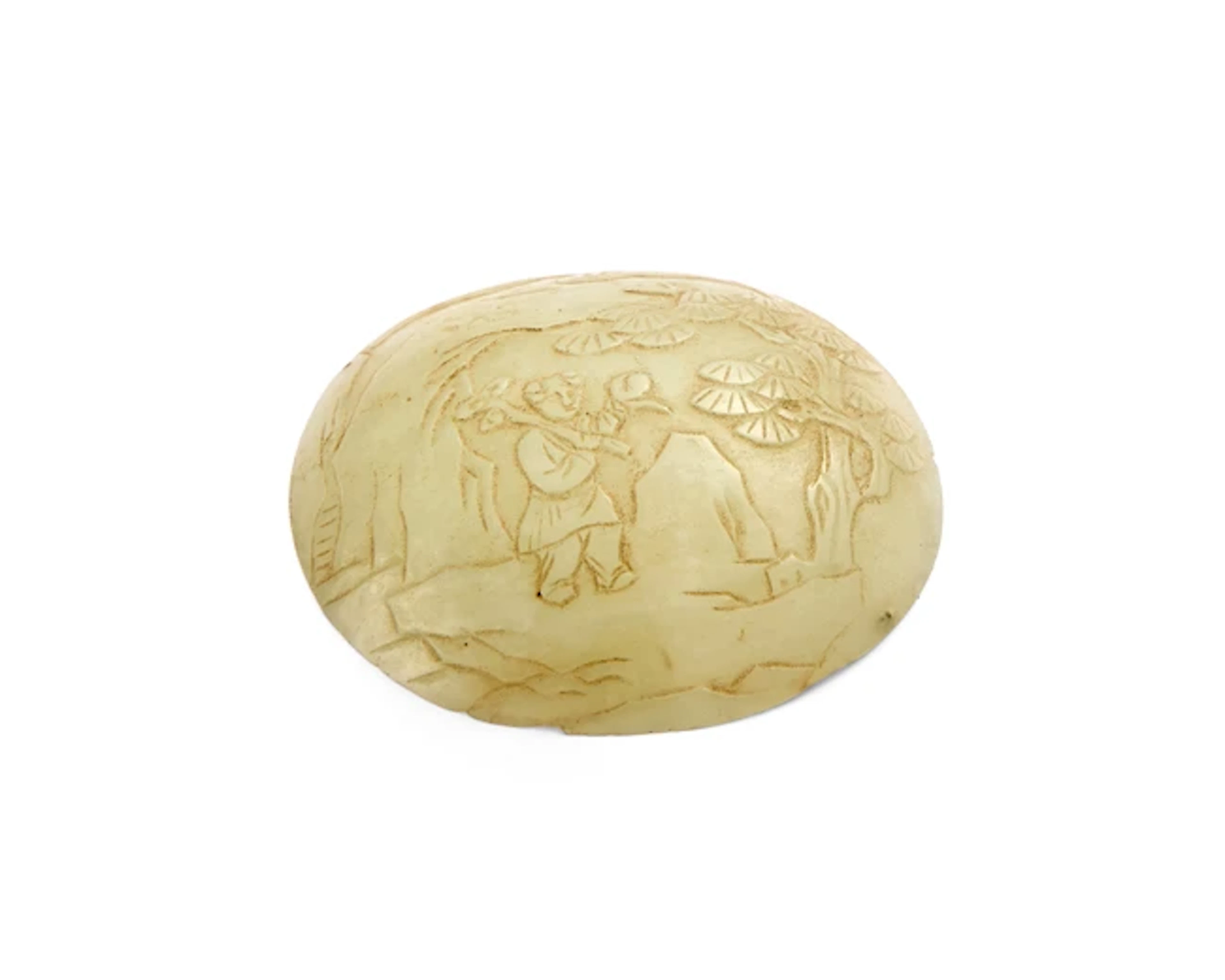 A Chinese pale jade ruyi-plaque Qing dynasty