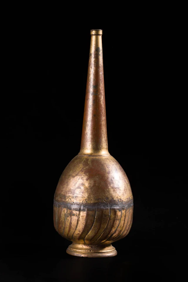 A drop-shaped gilt copper (tombak) sprinkler
