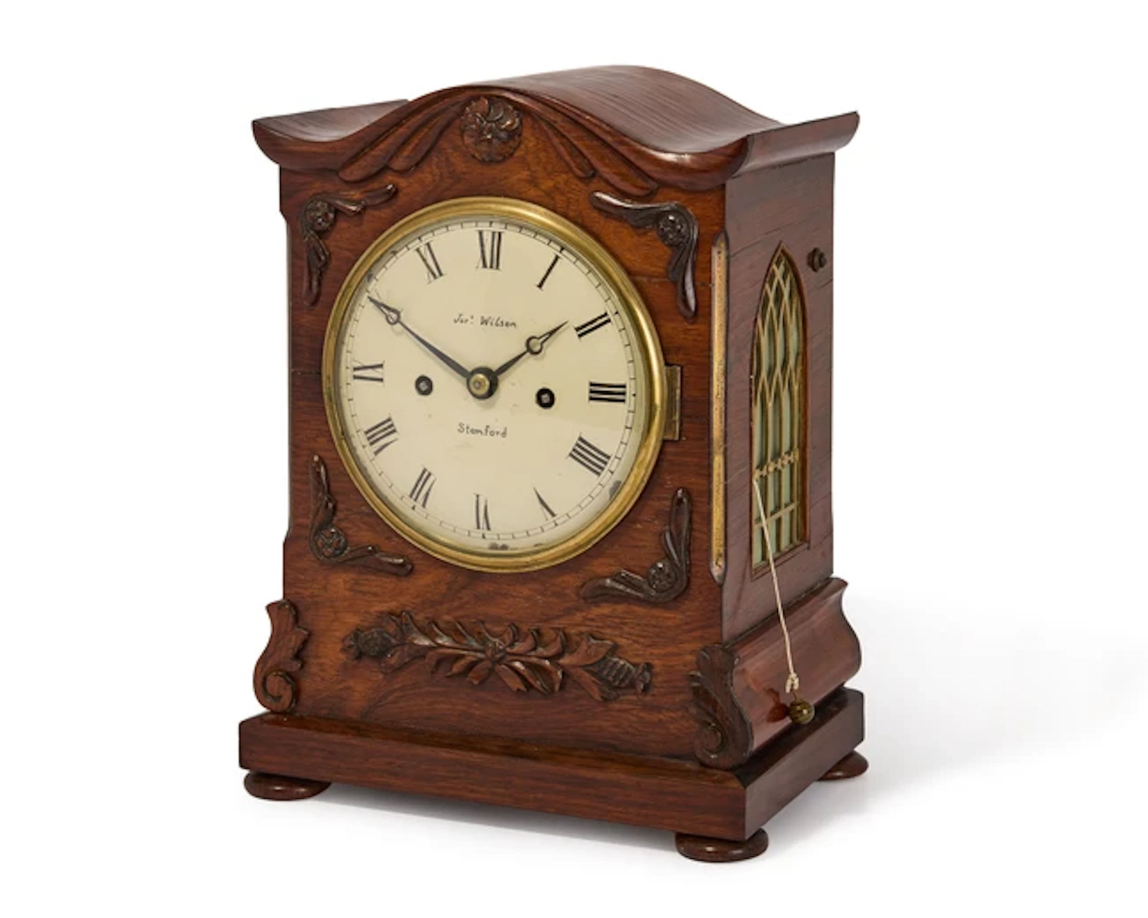 A William IV rosewood bracket clock