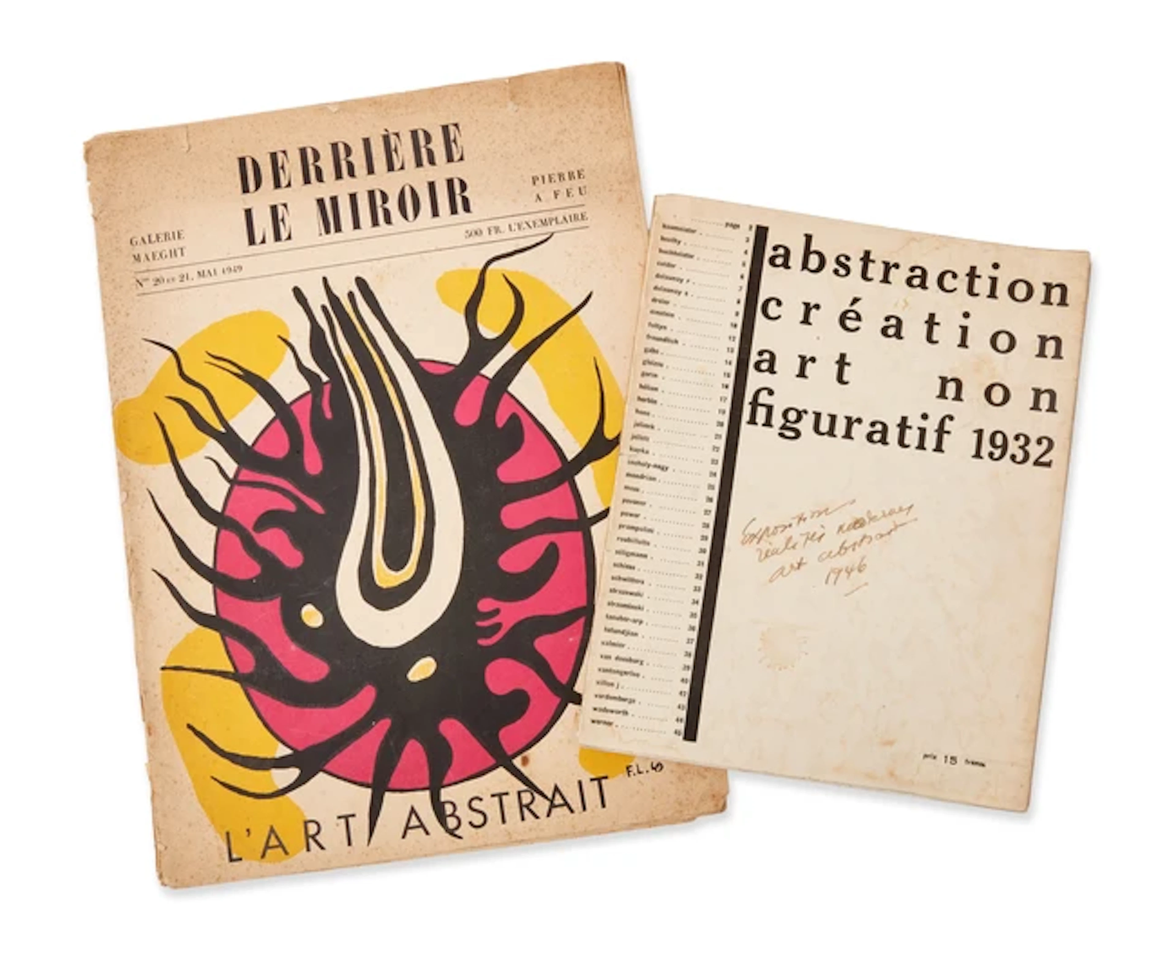 Two Catalogues Relating to French Abstraction Comprising : Abstraction-création