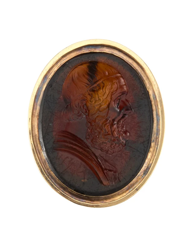 An 18th century gold fob seal