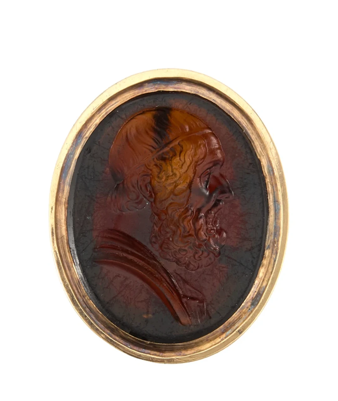 An 18th century gold fob seal