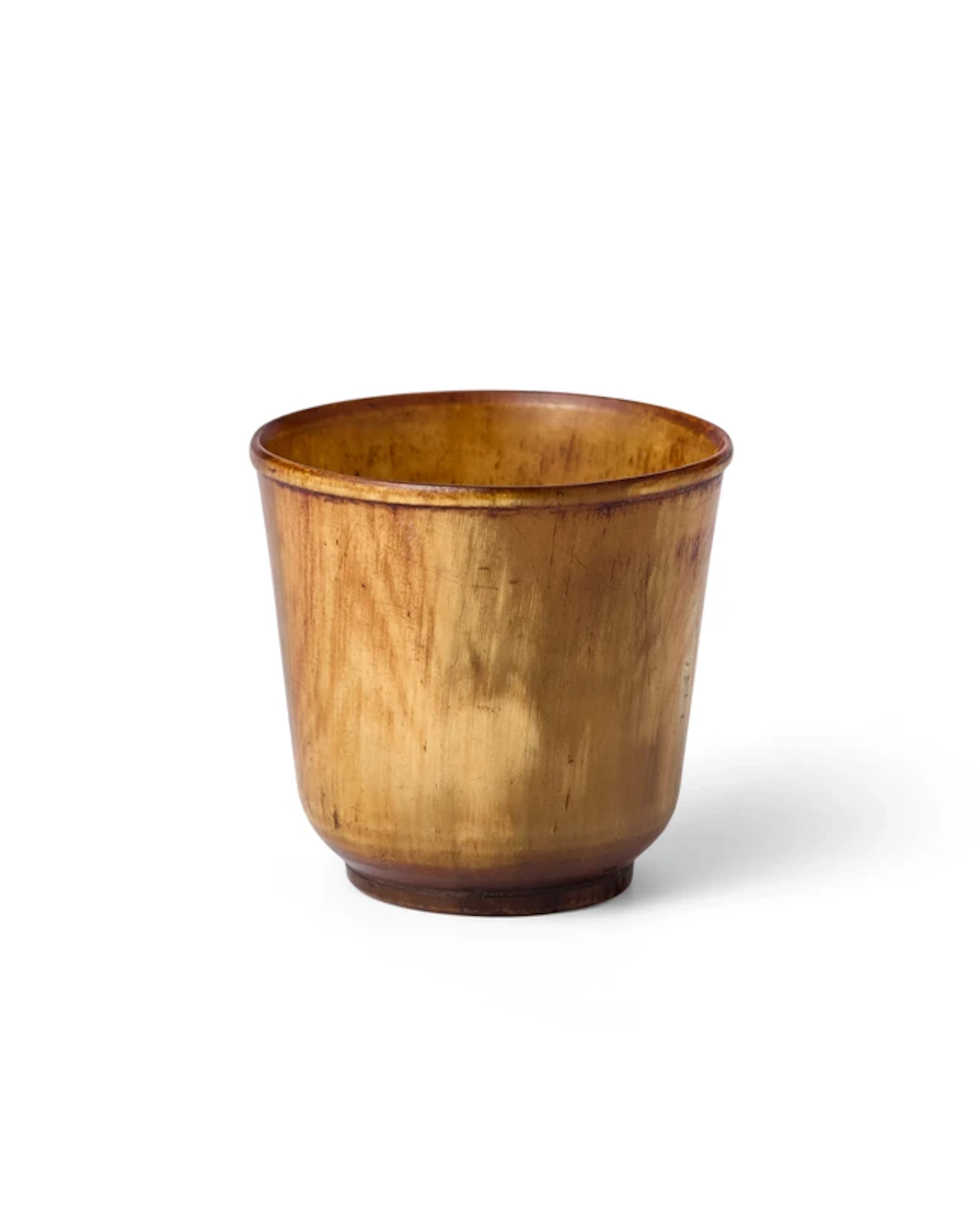 A Chinese buffalo horn cup Qing dynasty