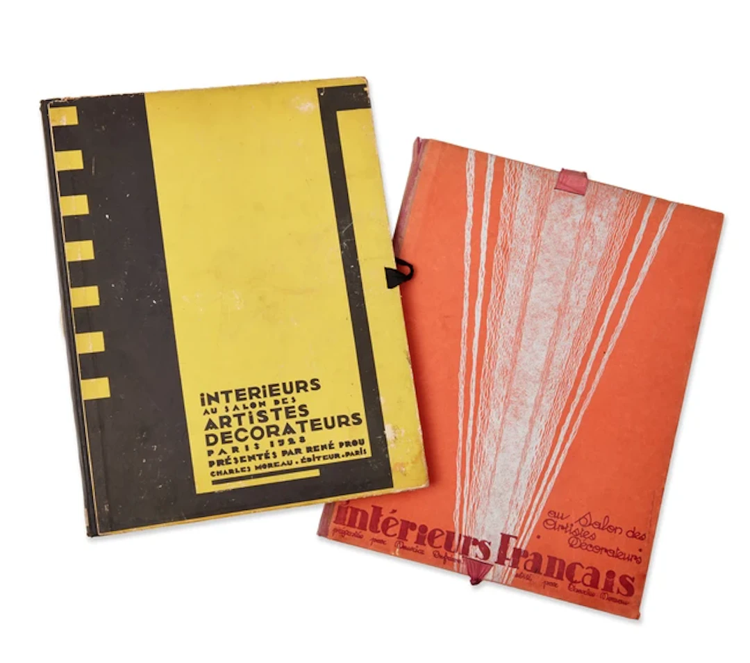 Two Folios Relating to French Art Deco Interior Design...