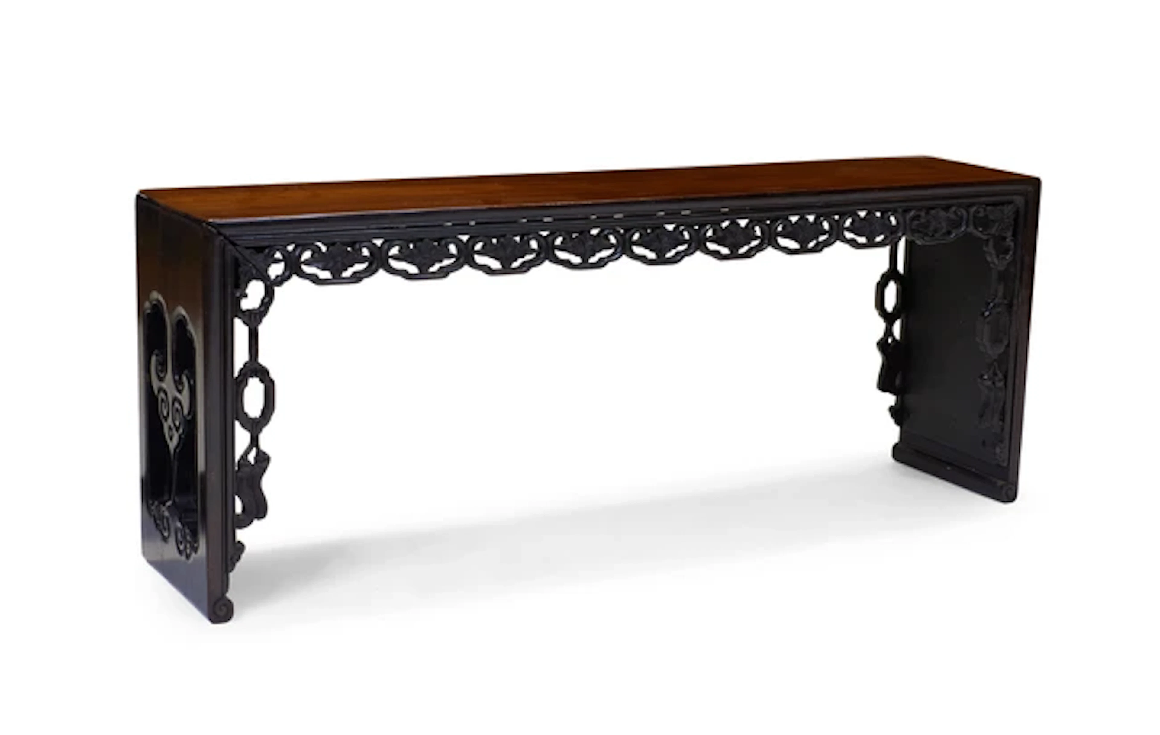 A Chinese huanghuali bench Qing dynasty