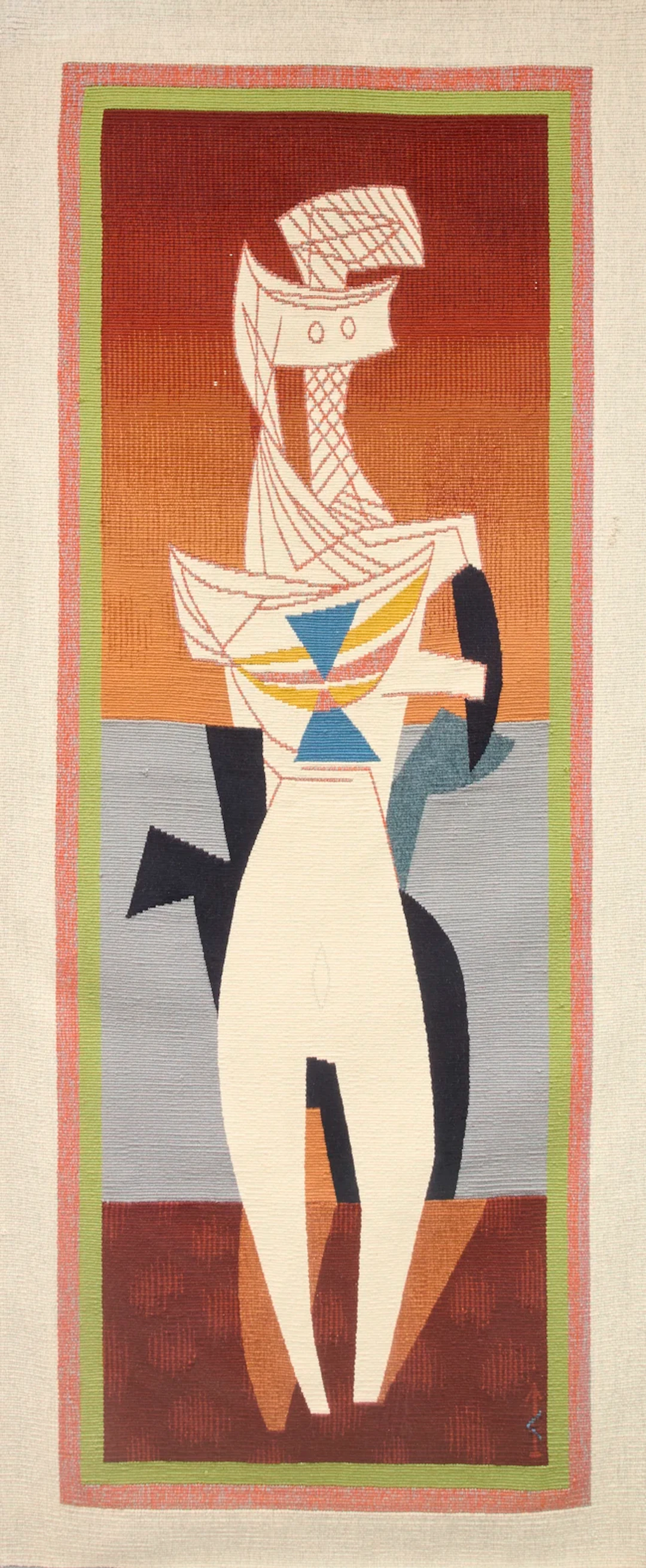 Jankel Adler (1895-1949) 'Woman Seated' tapestry