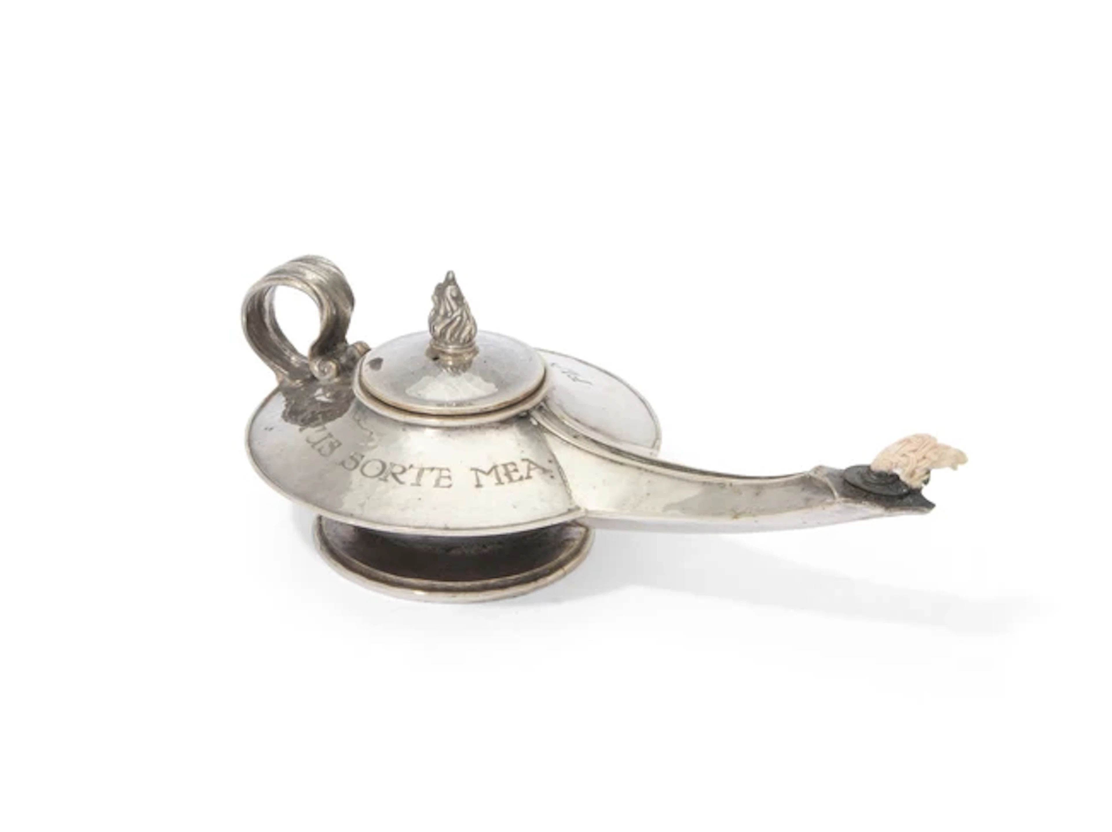 An Arts & Crafts silver table lighter