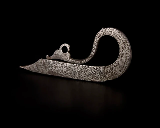 A steel flint striker