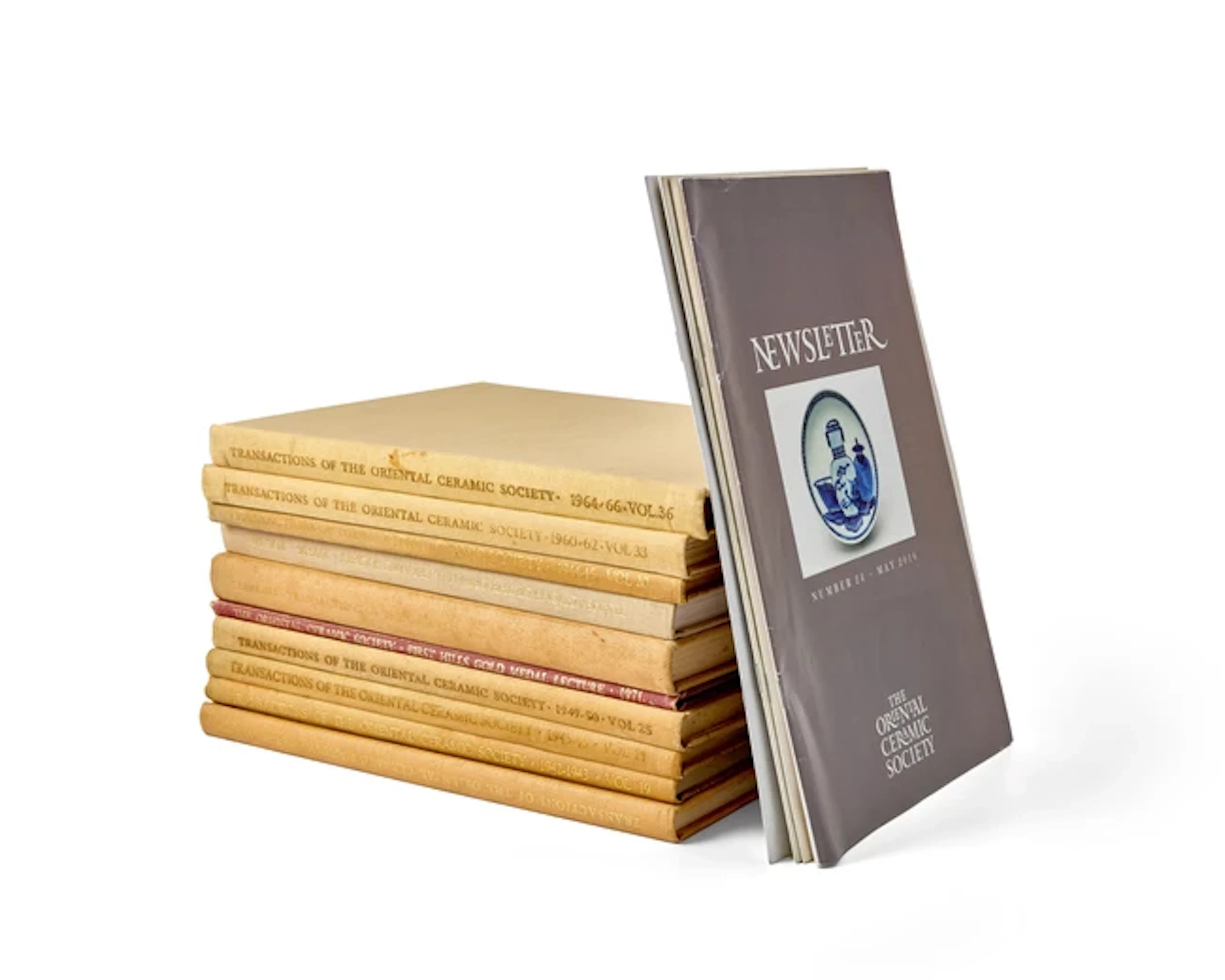 A group of The Oriental Ceramic Society reference books...