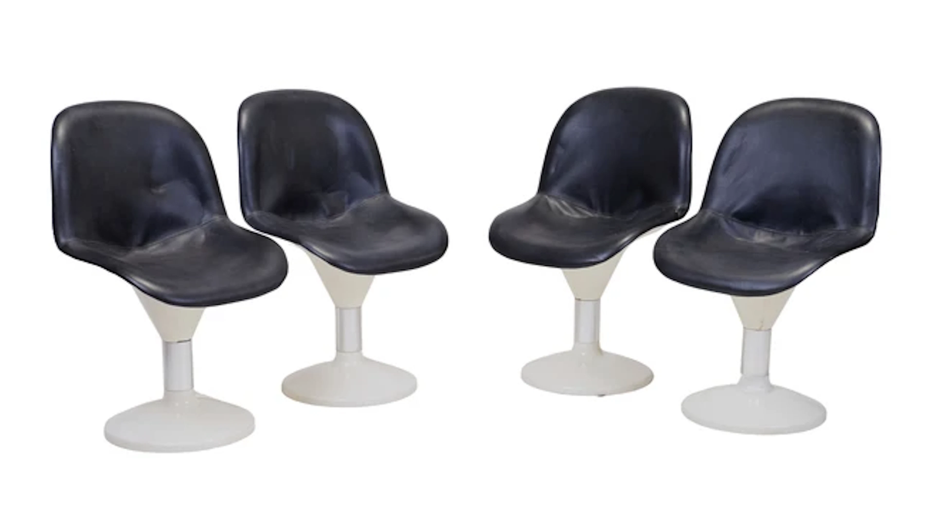 Manner of Yrjo Kukkapuro Set of four swivel chairs