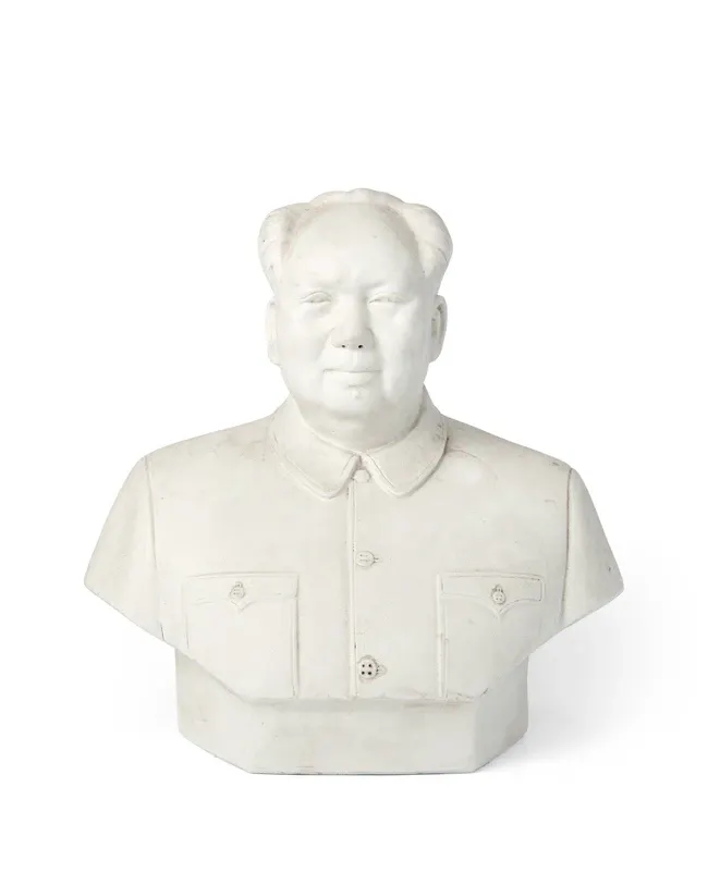 A Chinese bisque porcelain bust of Mao Zedong Mid 20th...