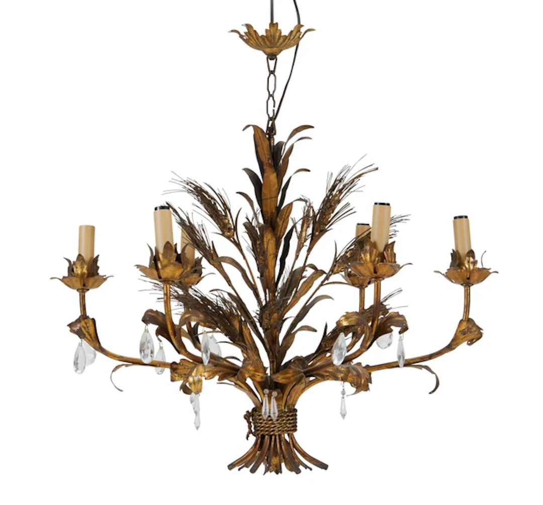 Manner of Hans Kögl Wheatsheaf ceiling light